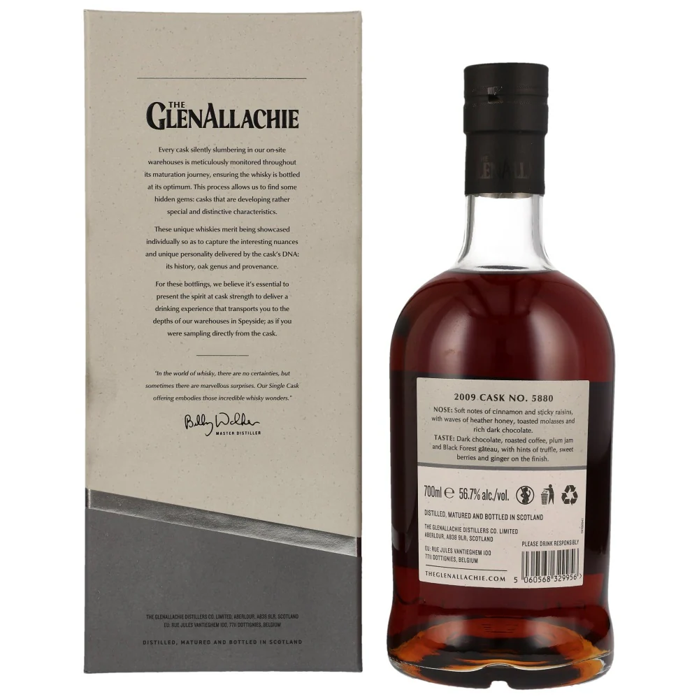 Glenallachie 14 Jahre PX Puncheon #5880 Neues Design 56,7% 0,7l - Image 2