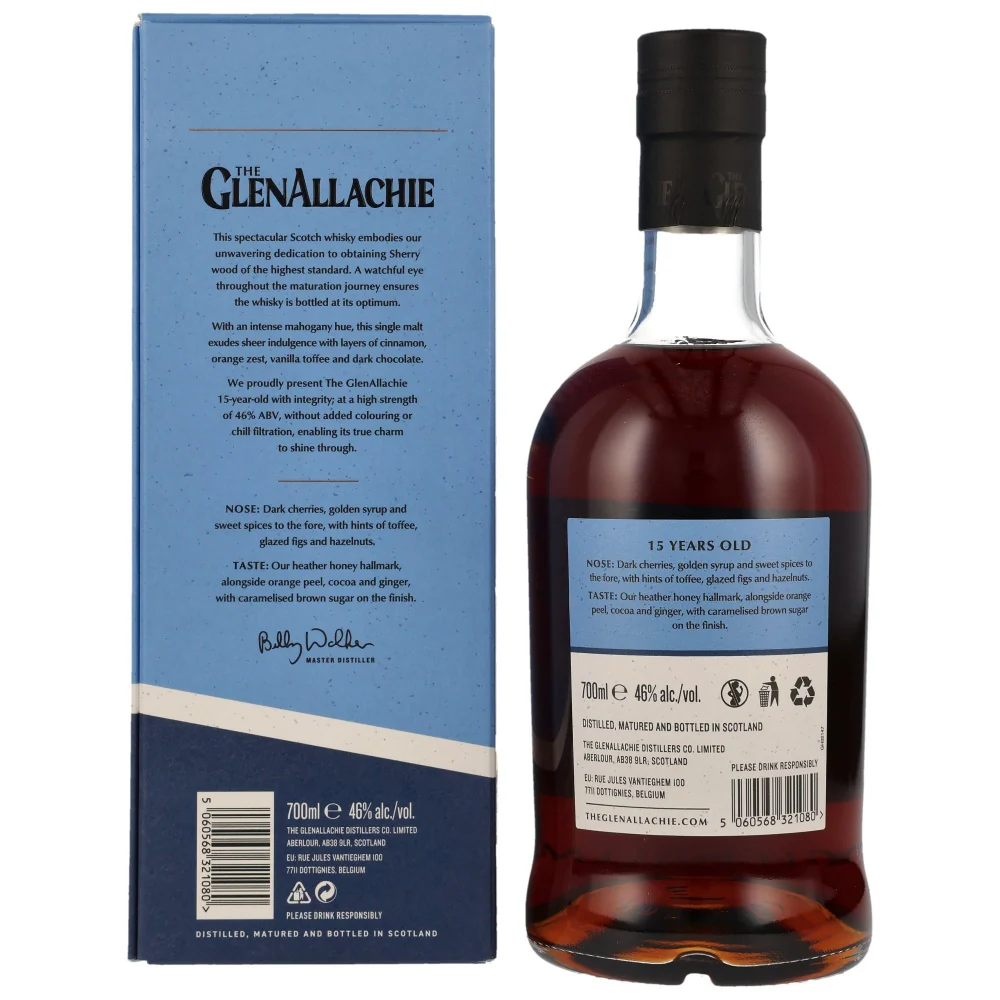 Glenallachie 15 Jahre Neues Design 46% 0,7l - Image 2