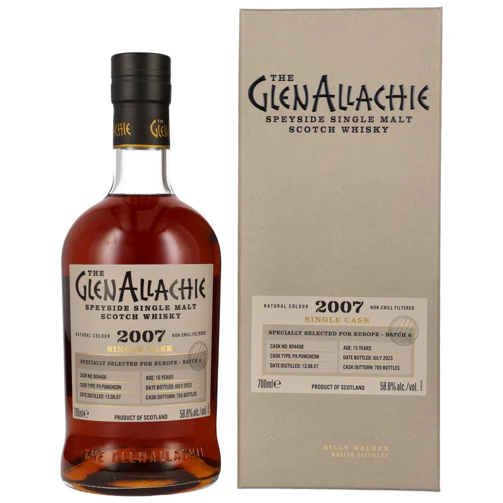 Glenallachie 15 Jahre Single Cask for Europe #804408 58,8% 0,7l