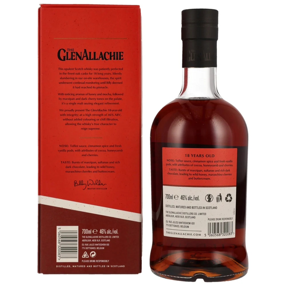 Glenallachie 18 Jahre Neues Design 46% 0,7l - Image 2