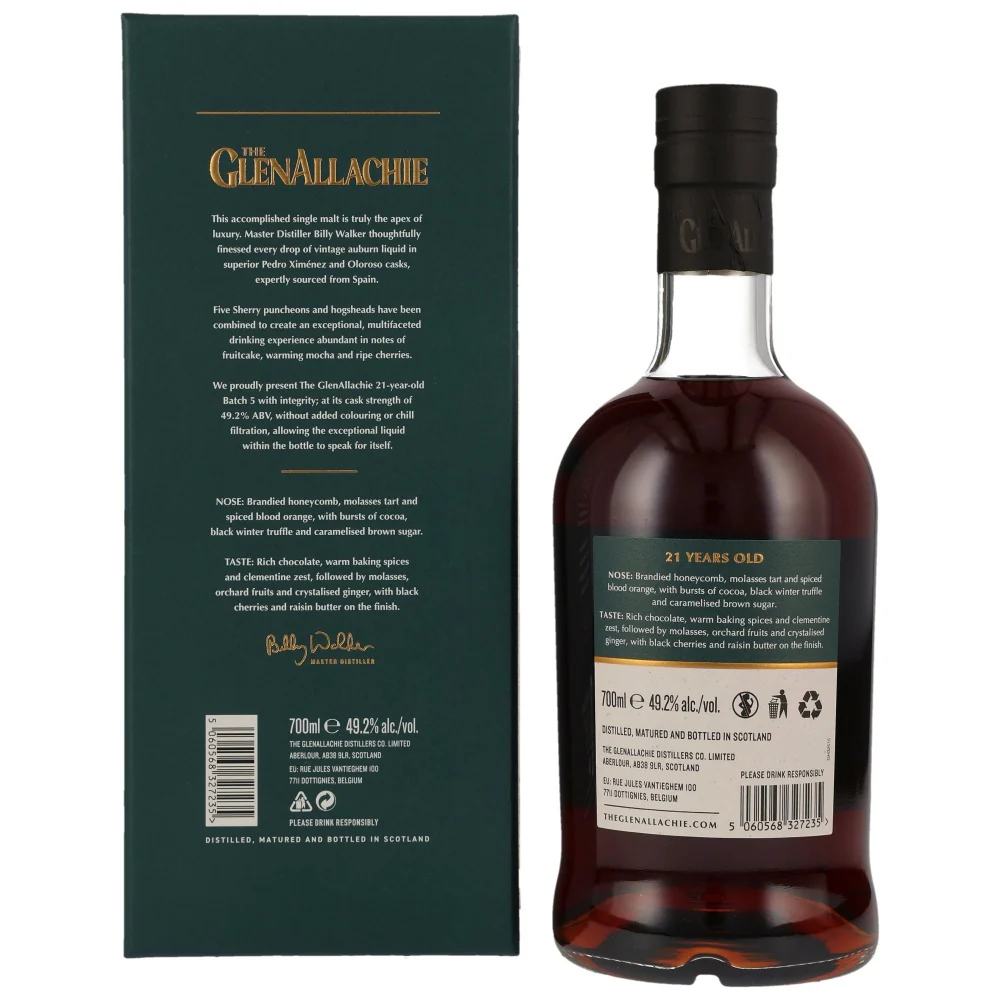 GlenAllachie 21 Jahre Batch 5 Cask Strength 49,2% 0,7l - Image 2