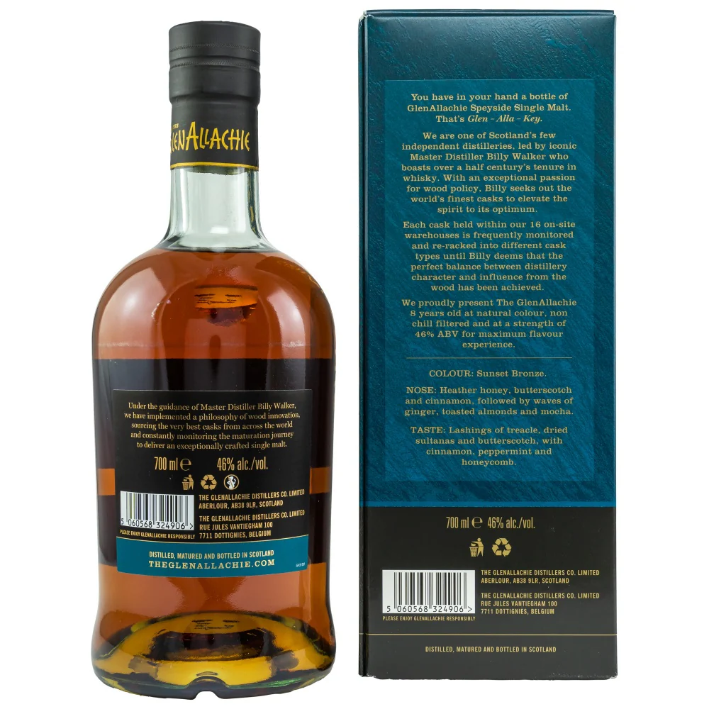 Glenallachie 8 Jahre 46% 0,7l - Image 2