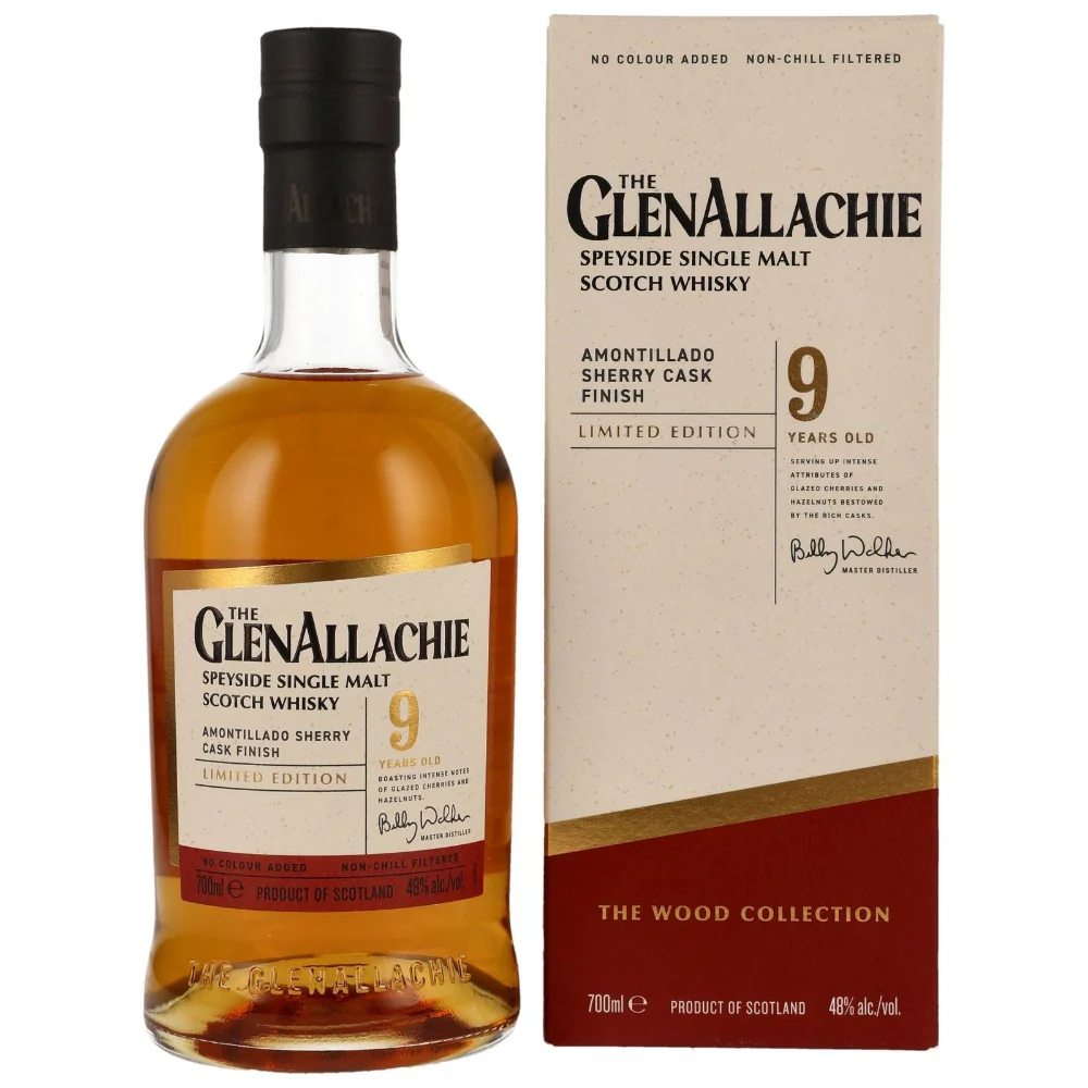 GlenAllachie 9 Jahre The Wood Collection Amontillado Sherry Finish 48% 0,7l