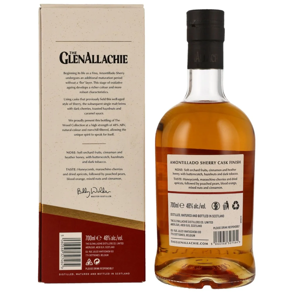 GlenAllachie 9 Jahre The Wood Collection Amontillado Sherry Finish 48% 0,7l - Image 2