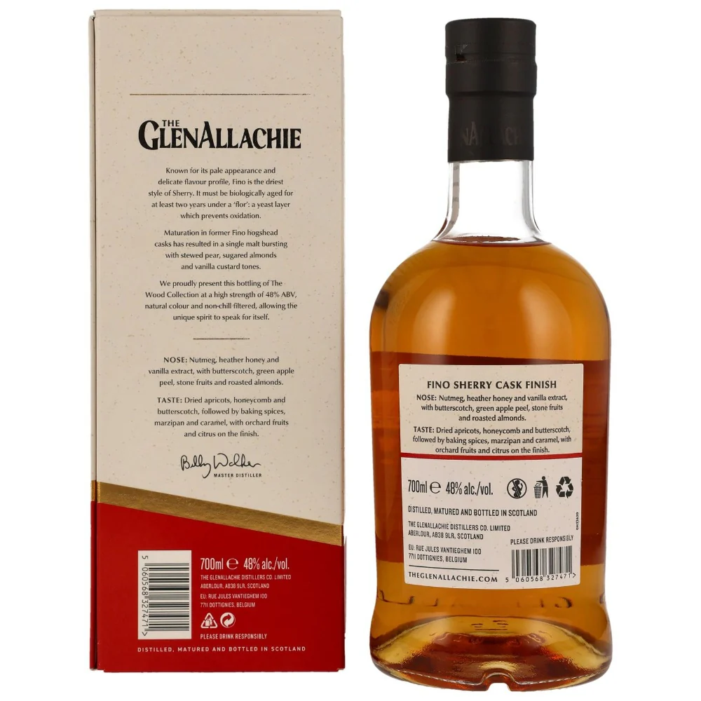 GlenAllachie 9 Jahre The Wood Collection Fino Sherry Finish 48% 0,7l - Image 2