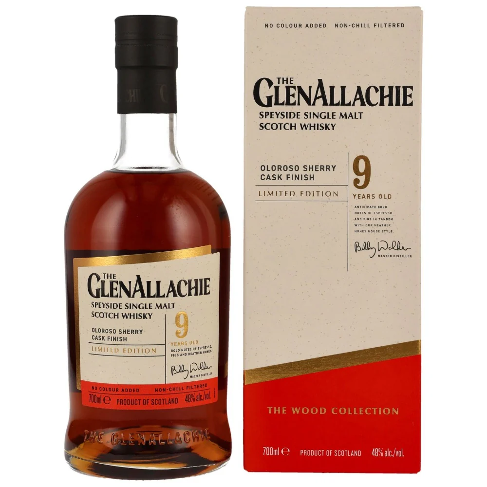 GlenAllachie 9 Jahre The Wood Collection Oloroso Sherry Finish 48% 0,7l