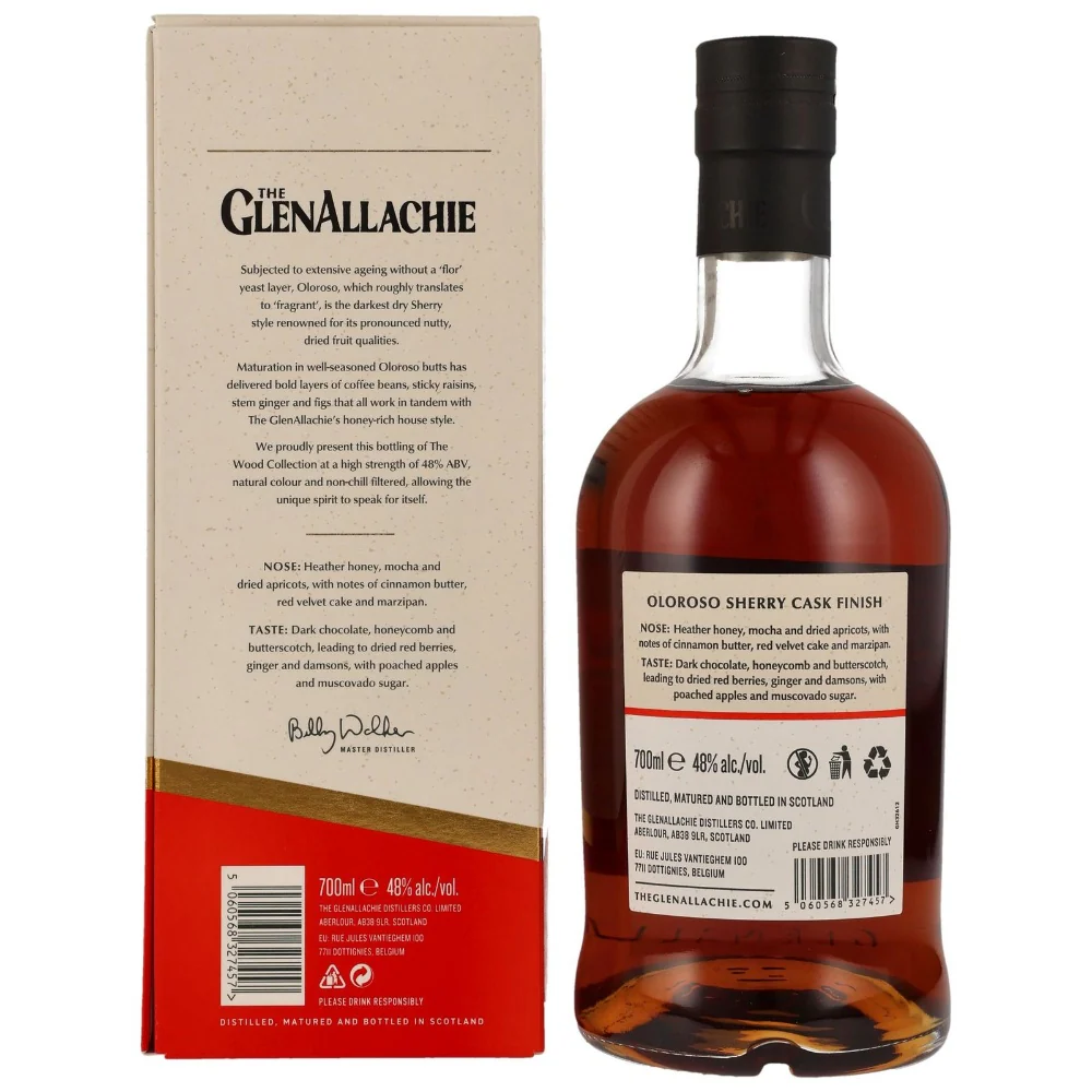 GlenAllachie 9 Jahre The Wood Collection Oloroso Sherry Finish 48% 0,7l - Image 2