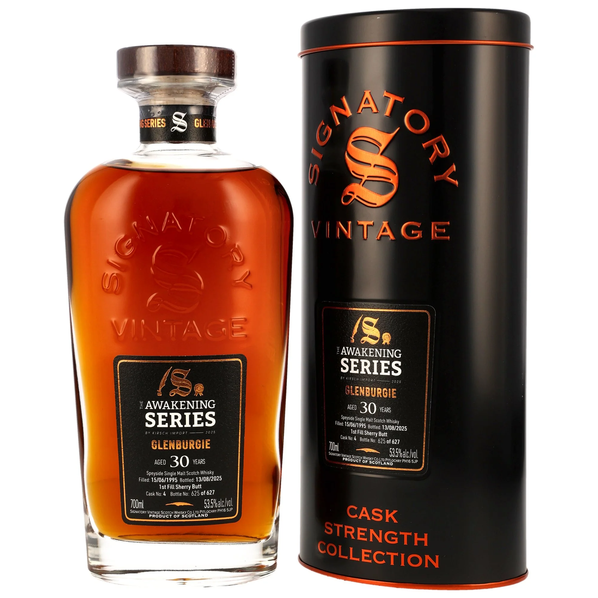 Glenburgie 30 Jahre 1995/2025 1st Fill Sherry Butt #4 The Awakening Series Sig CS 53,5% 0,7l