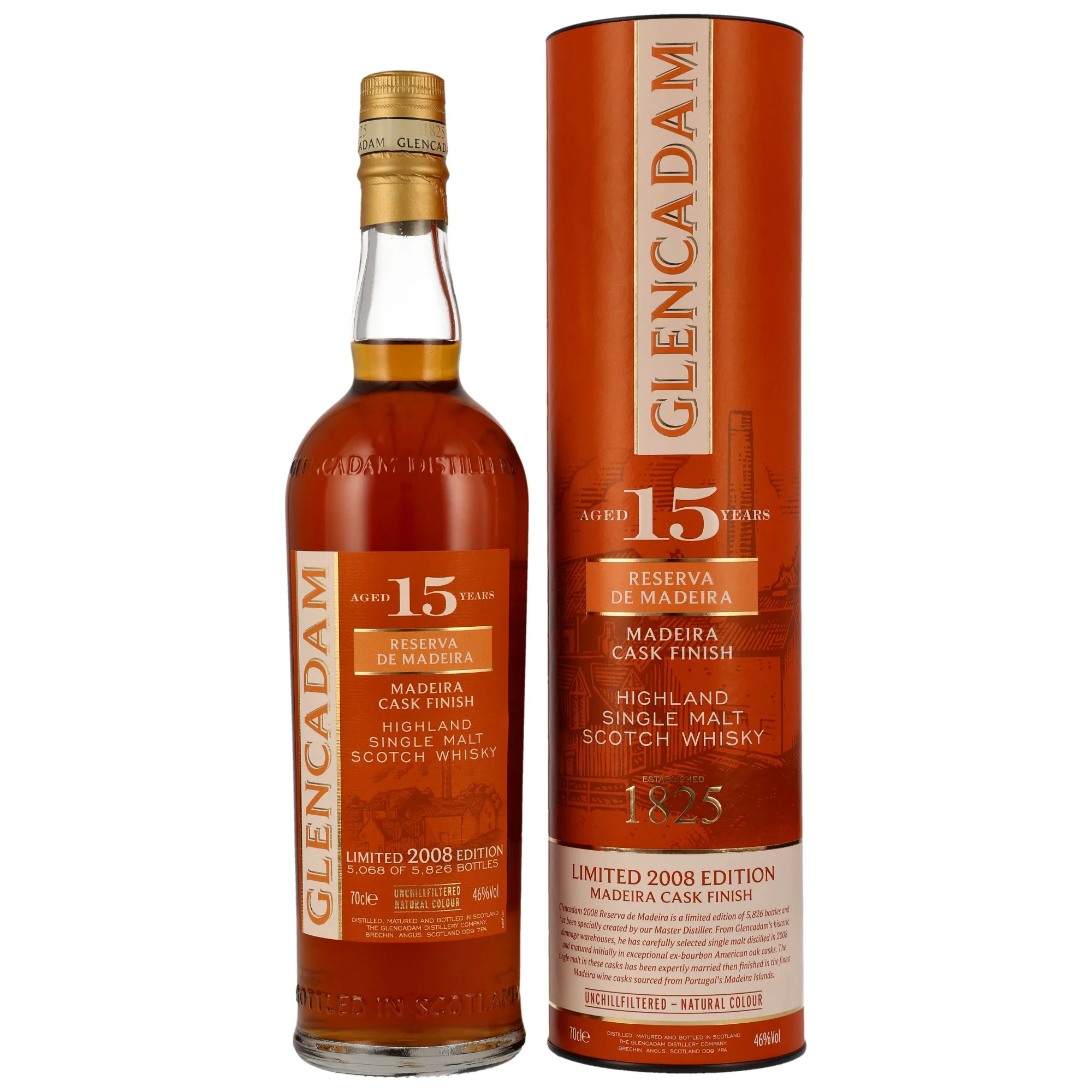 Glencadam 15 Jahre 2008/2023 Reserva De Madeira 46% 0,7l