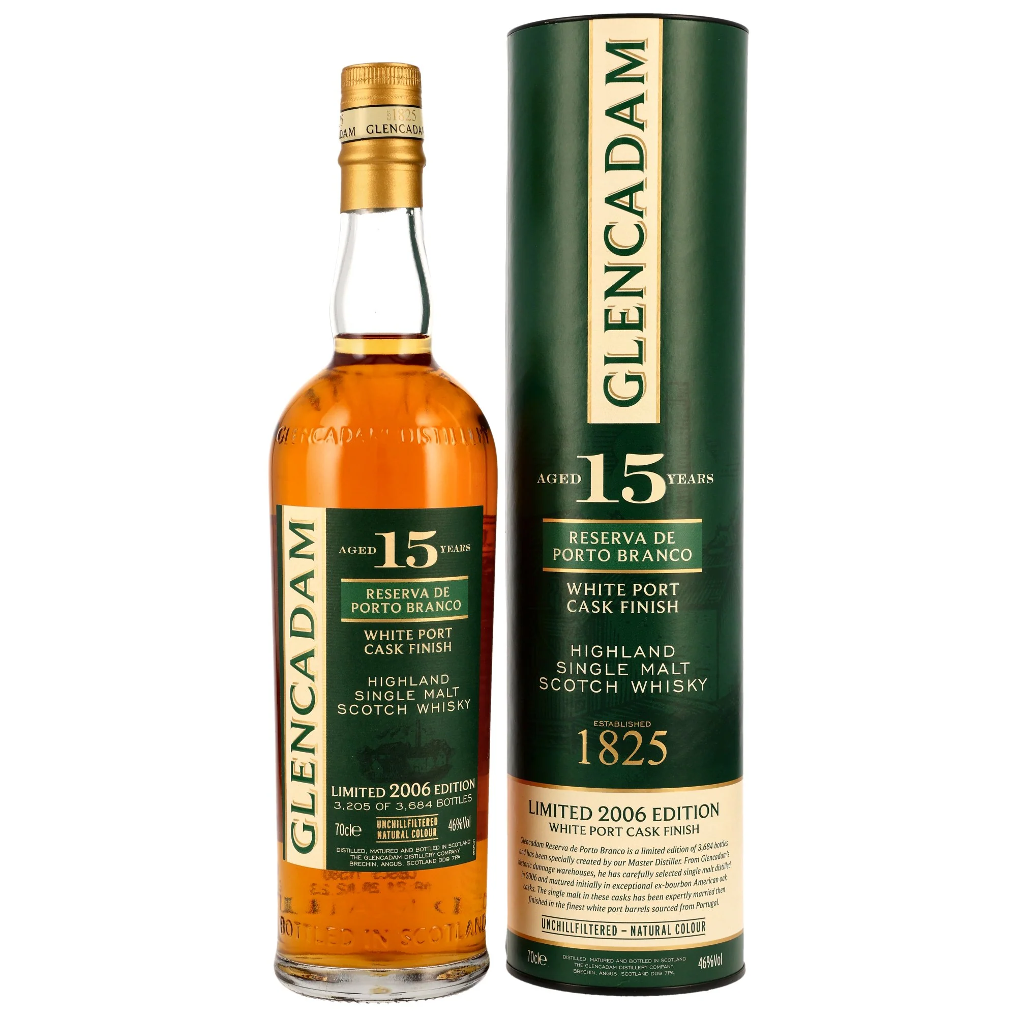 Glencadam 15 Jahre Reserva De Porto Branco White Port Cask Finish 46% 0,7l