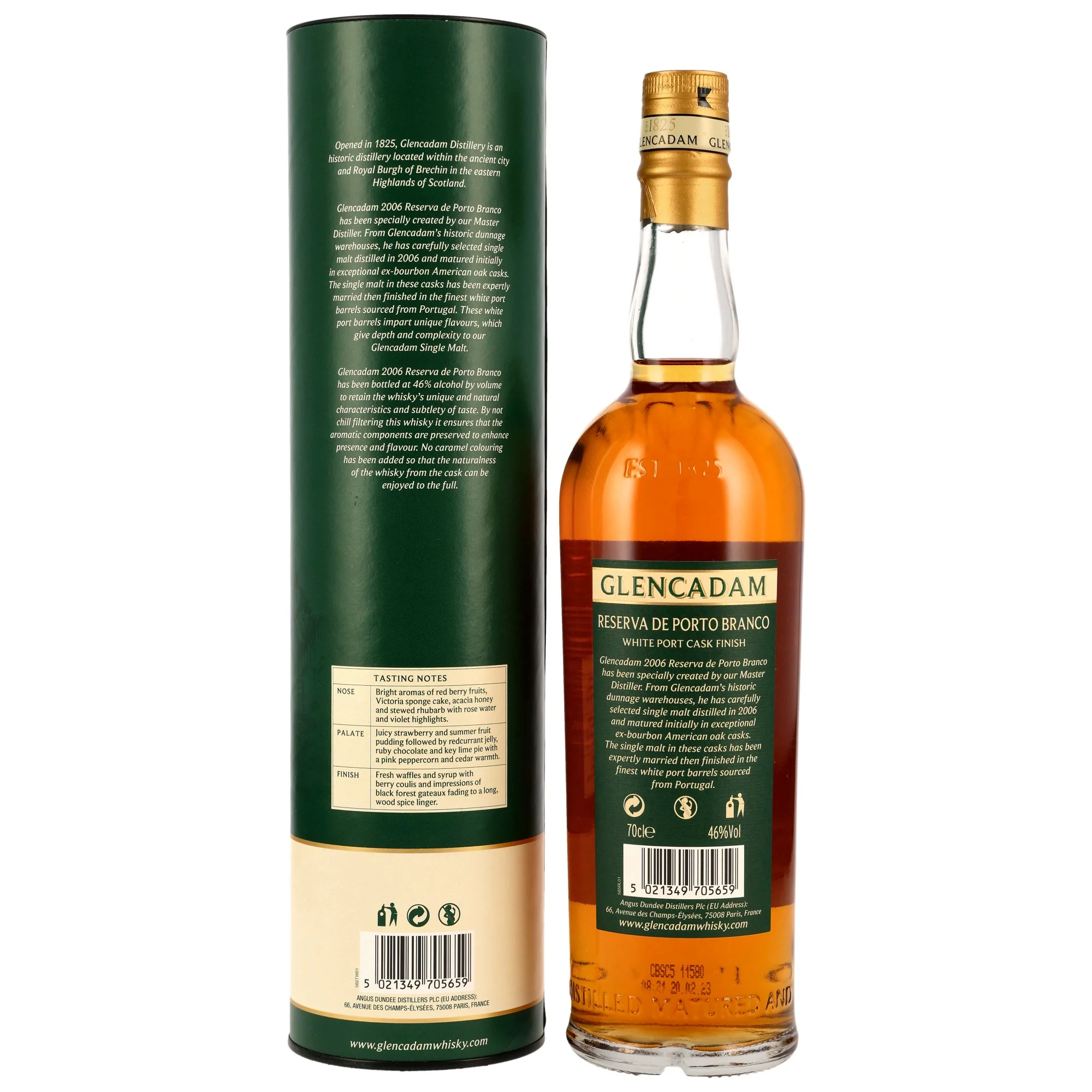 Glencadam 15 Jahre Reserva De Porto Branco White Port Cask Finish 46% 0,7l - Image 2