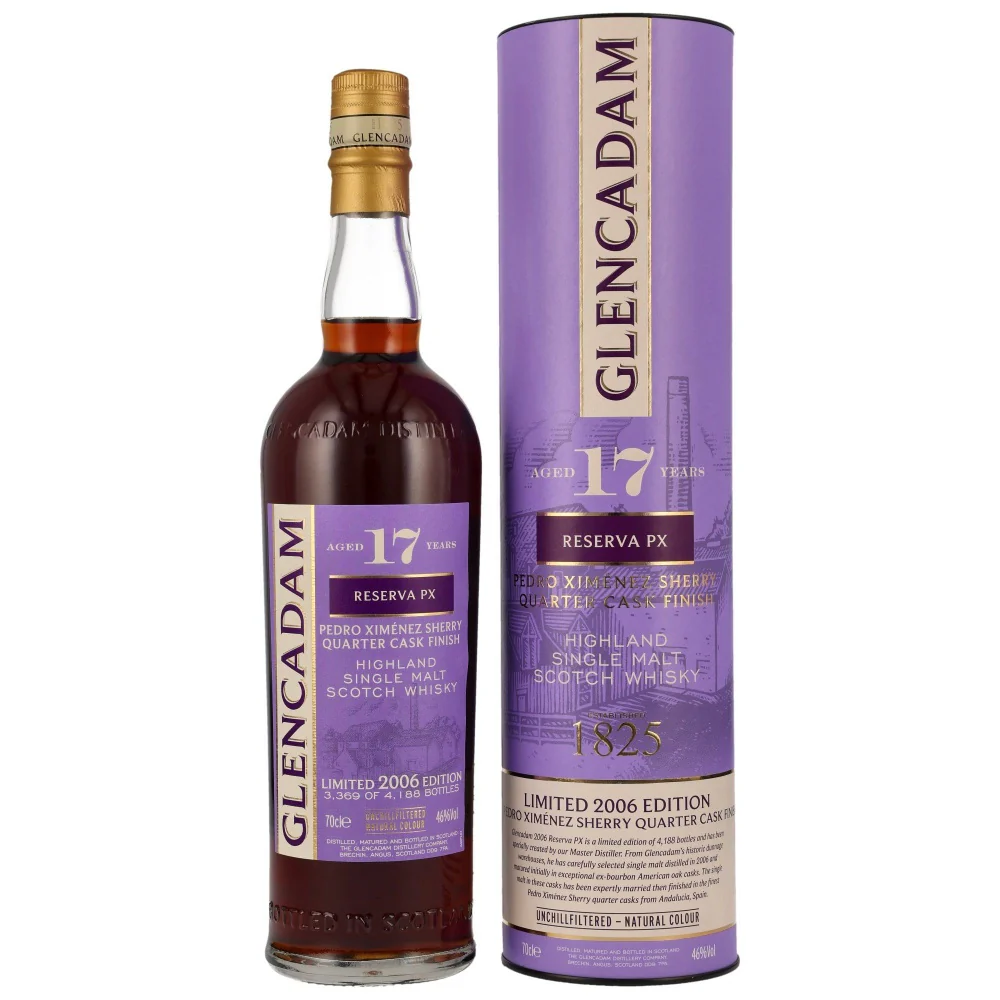 Glencadam 17 Jahre Limited 2006 Edition PX Quarter Cask 46% 0,7l