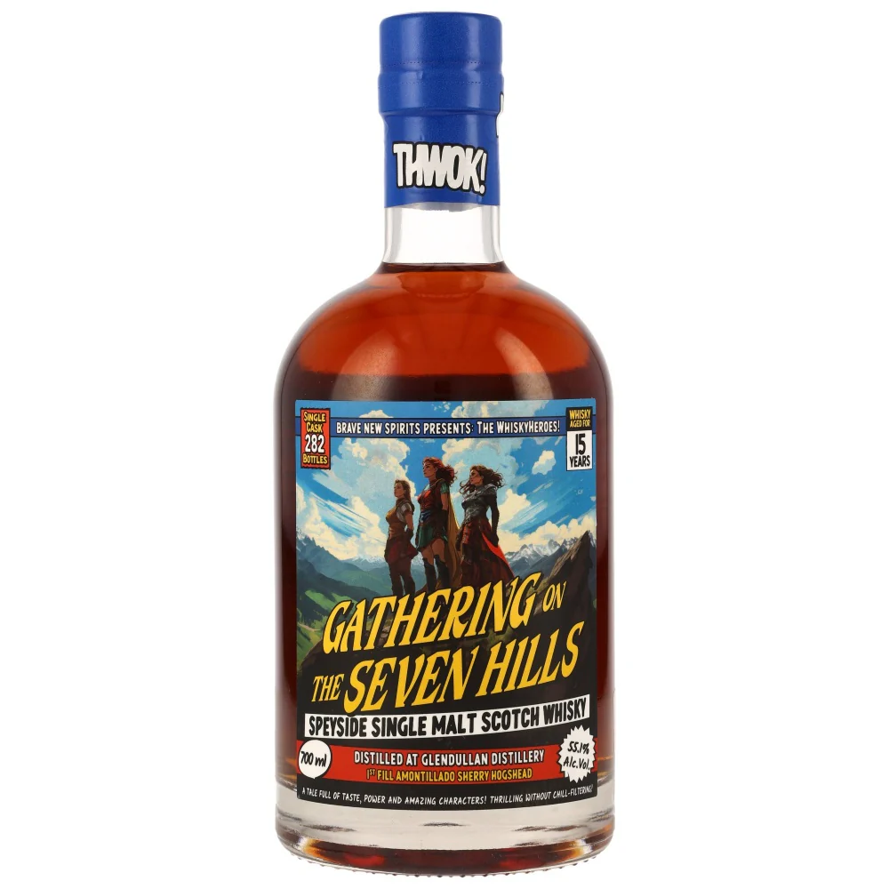 Glendullan 15 Jahre Gathering on the Seven Hills Whisky Heroes 55,1% 0,7l