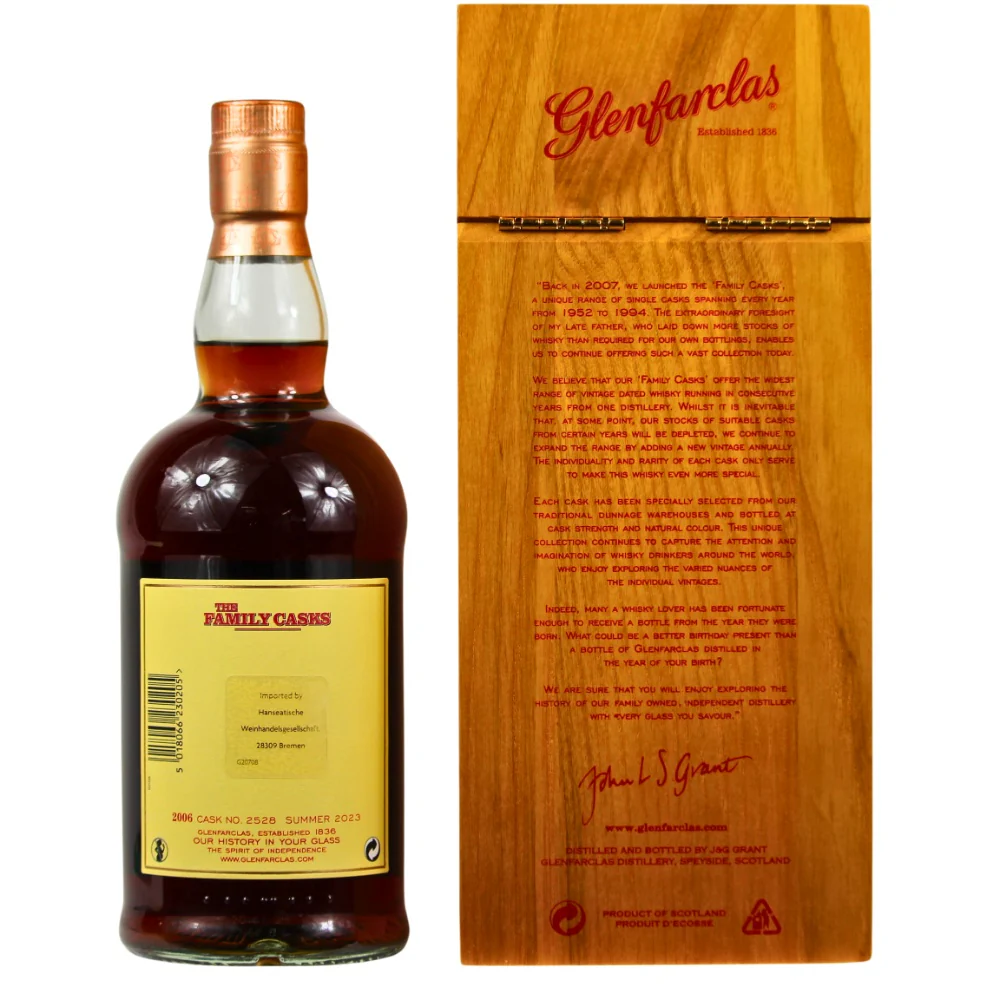 Glenfarclas 16 Jahre 2006/2023 The Family Casks Sherry Butt #2528 58% 0,7l - Image 2