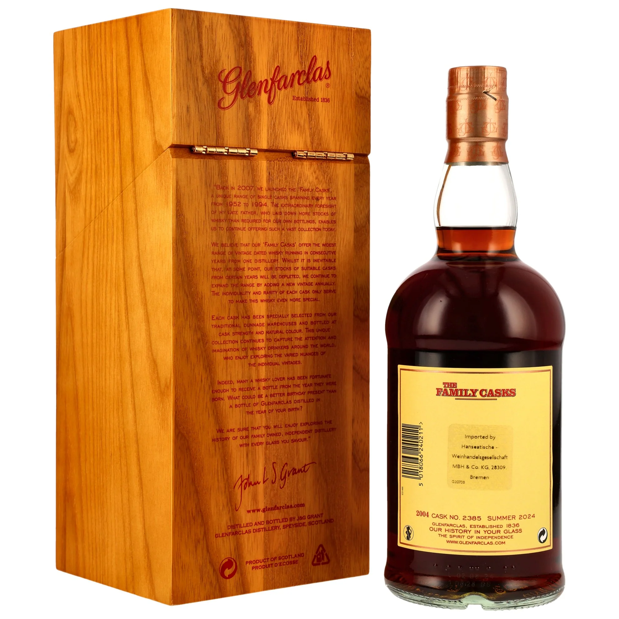 Glenfarclas 2004/2024 The Family Casks #2385 58,8% 0,7l - Image 2