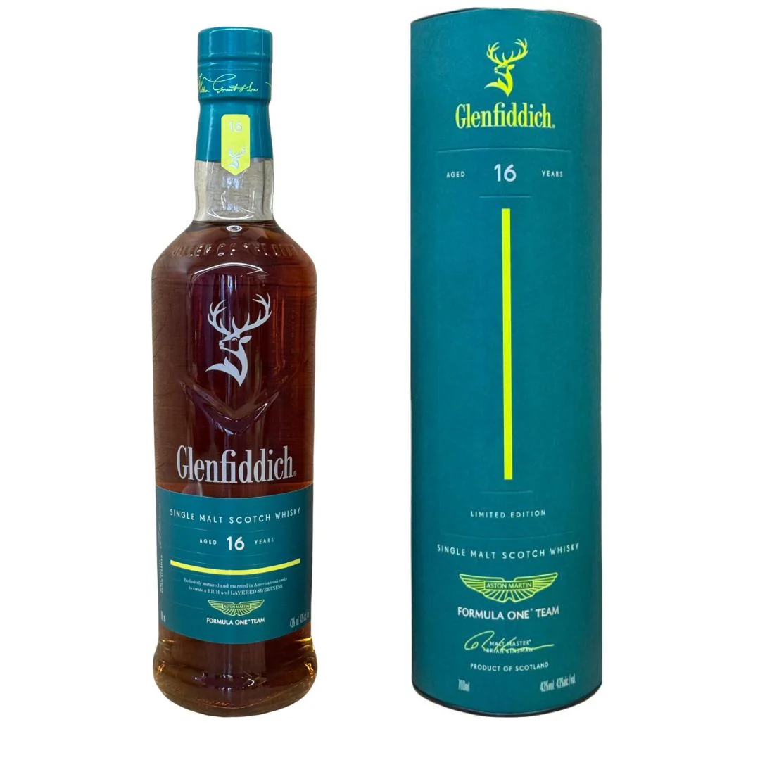 Glenfiddich 16 Jahre Aston Martin Formula One Team Single Malt Whisky 43% 0,7l