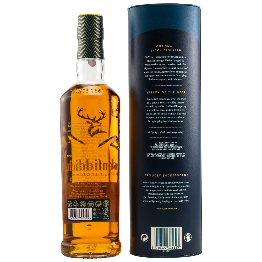Glenfiddich 18 Jahre Our Small Batch 40% 0,7l - Image 2
