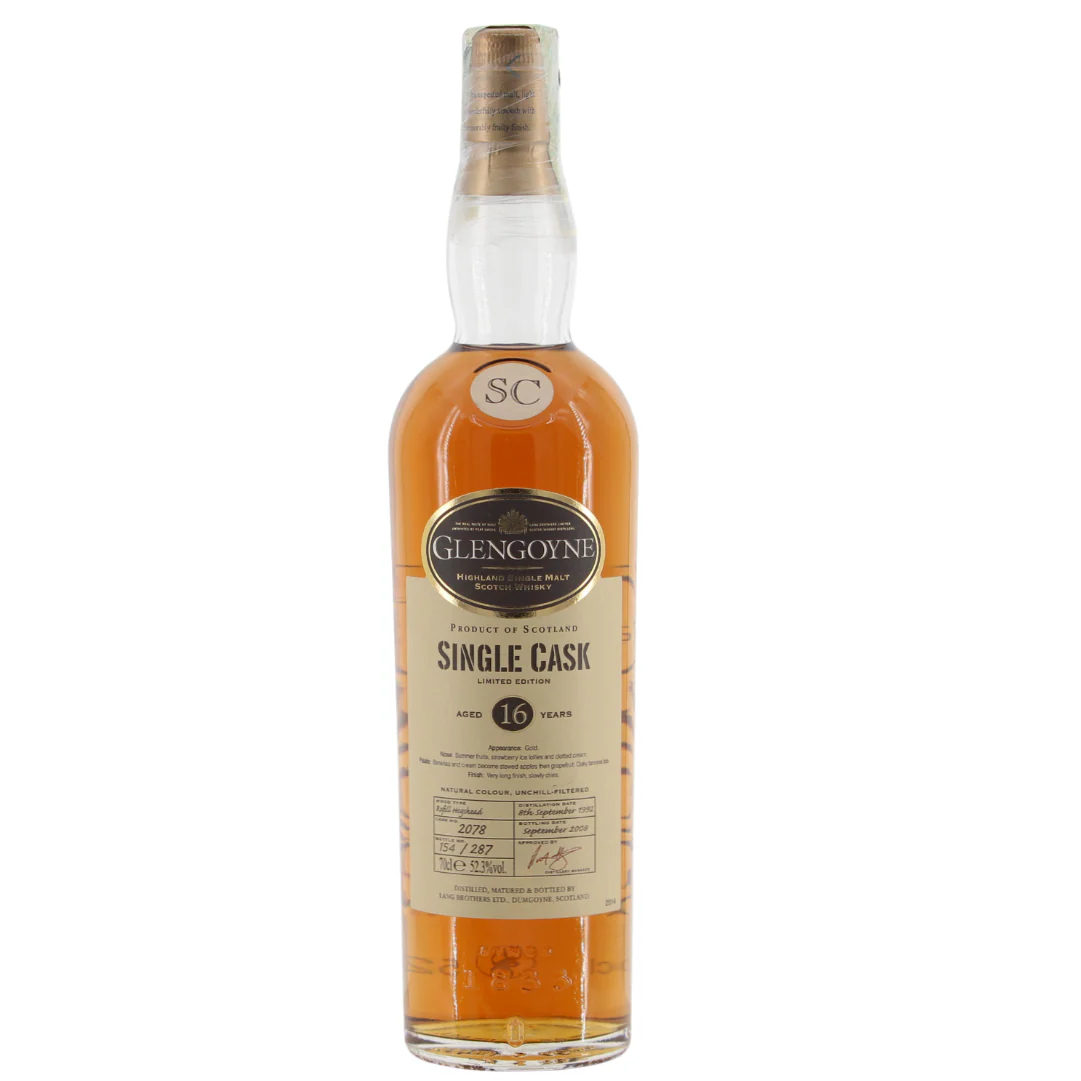 Glengoyne 16 Jahre 1992/2008 Single Cask No. 2078 52,3% 0,7l