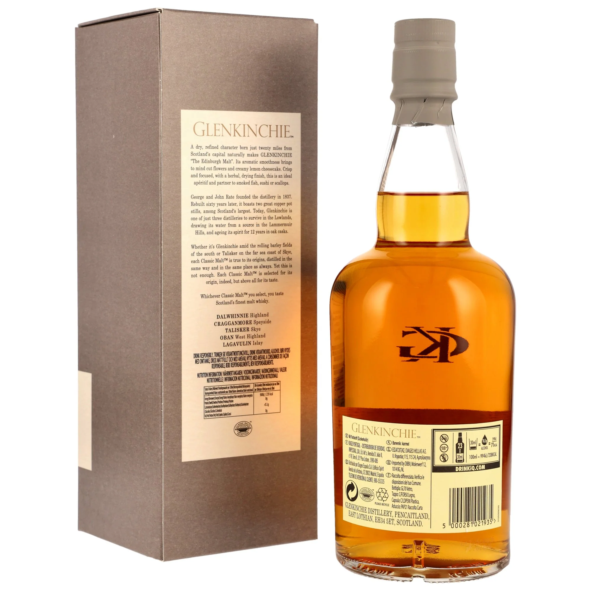 Glenkinchie 12 Jahre 43% 0,7l - Image 2