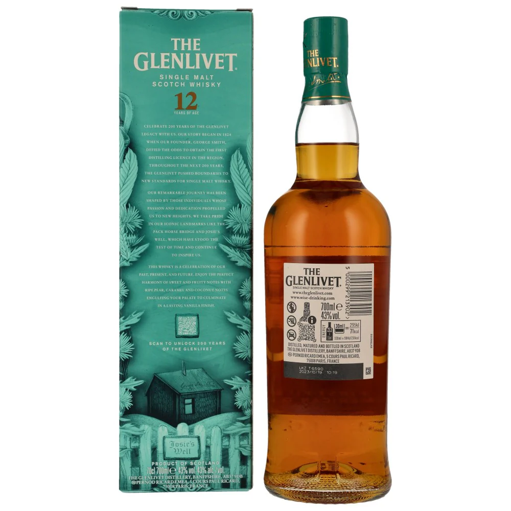Glenlivet 12 Jahre 200 Years Anniversary 43% 0,7l - Image 2