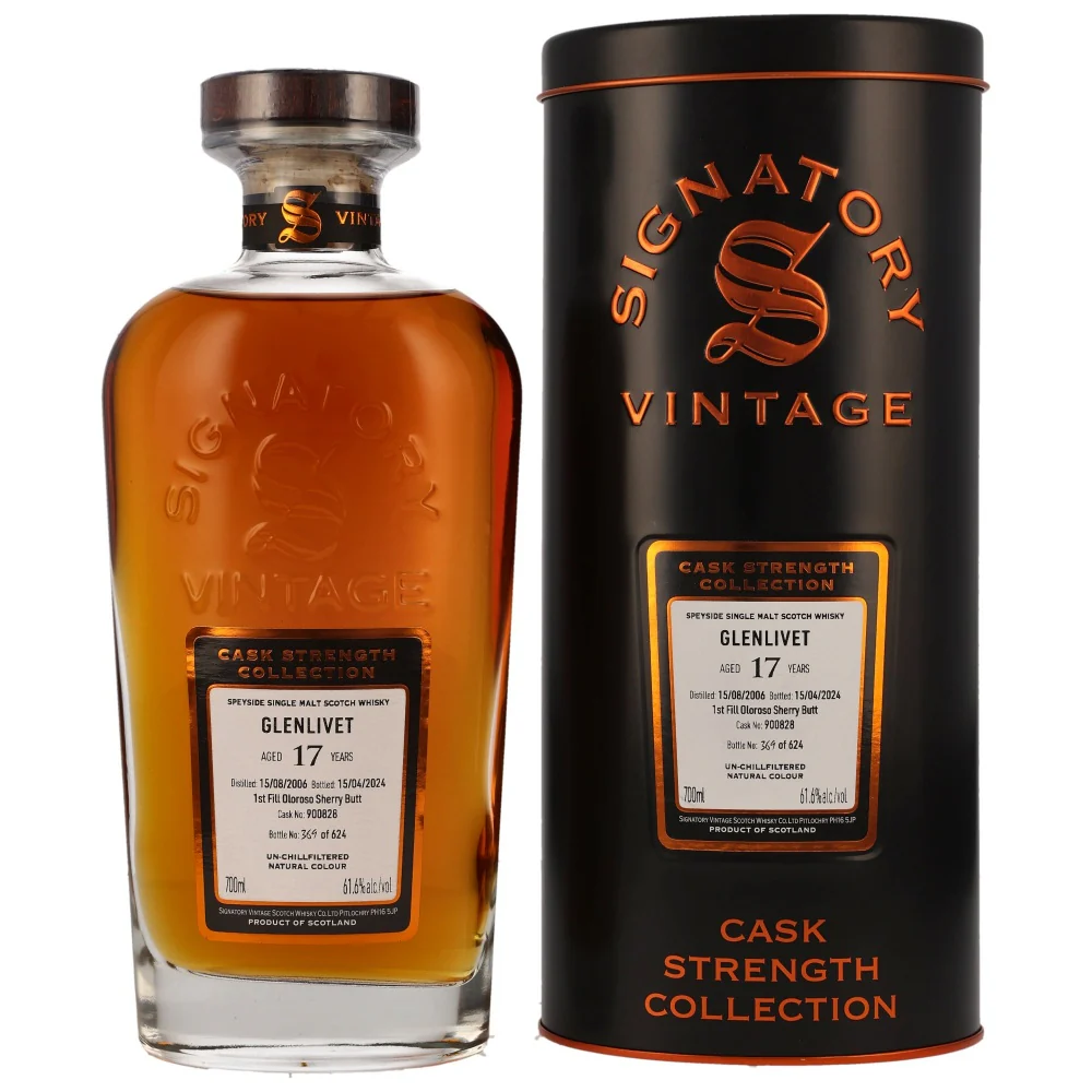 Glenlivet 17 Jahre 2006/2024 Sherry Butt #900828 SV 61,6% 0,7l
