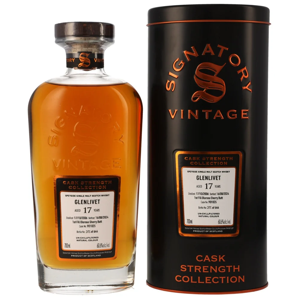 Glenlivet 17 Jahre 2006/2024 Sherry Butt #901025 SV 60,6% 0,7l
