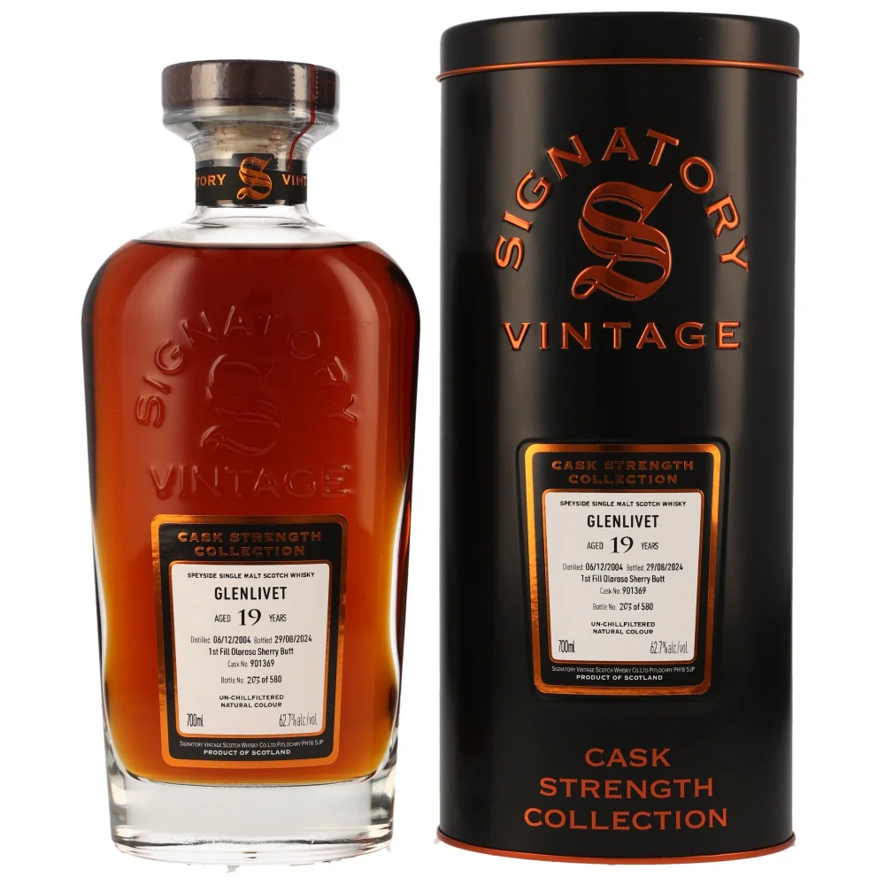Glenlivet 19 Jahre 2004/2024 Sherry Butt #901369 SV 62,7% 0,7l