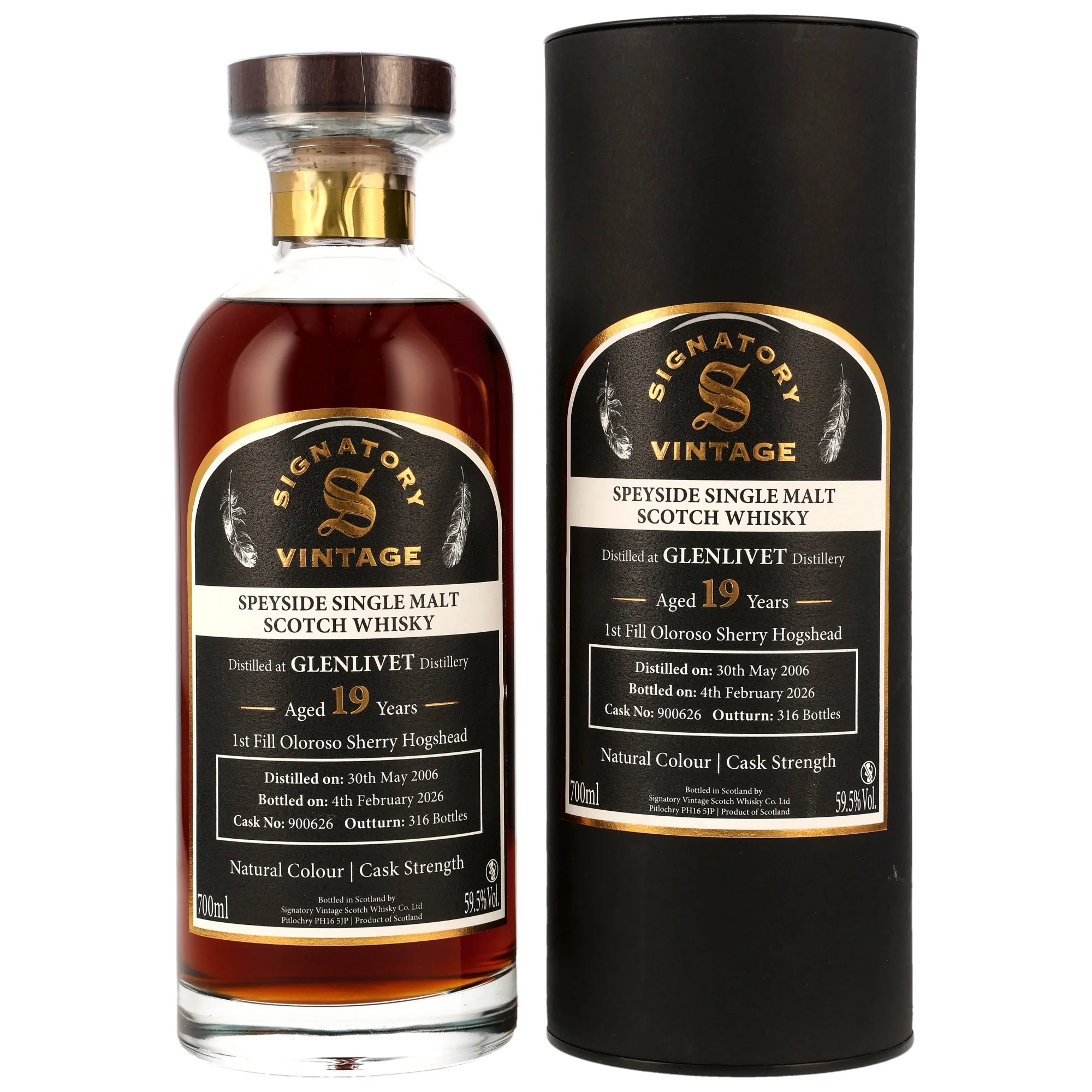 Glenlivet 19 Jahre 2006/2026 Oloroso Sherry Hogshead #900626 SV 59,5% 0,7l
