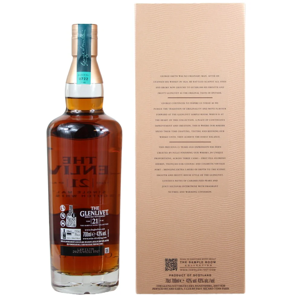 Glenlivet 21 Jahre The Sample Room Collection Batch #0722 43% 0,7l - Image 2