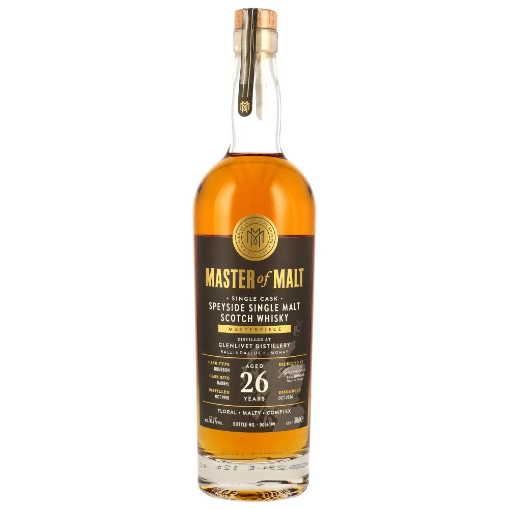 Glenlivet 26 Jahre 1998/2024 Bourbon Barrel Master of Malt 55,7% 0,7l