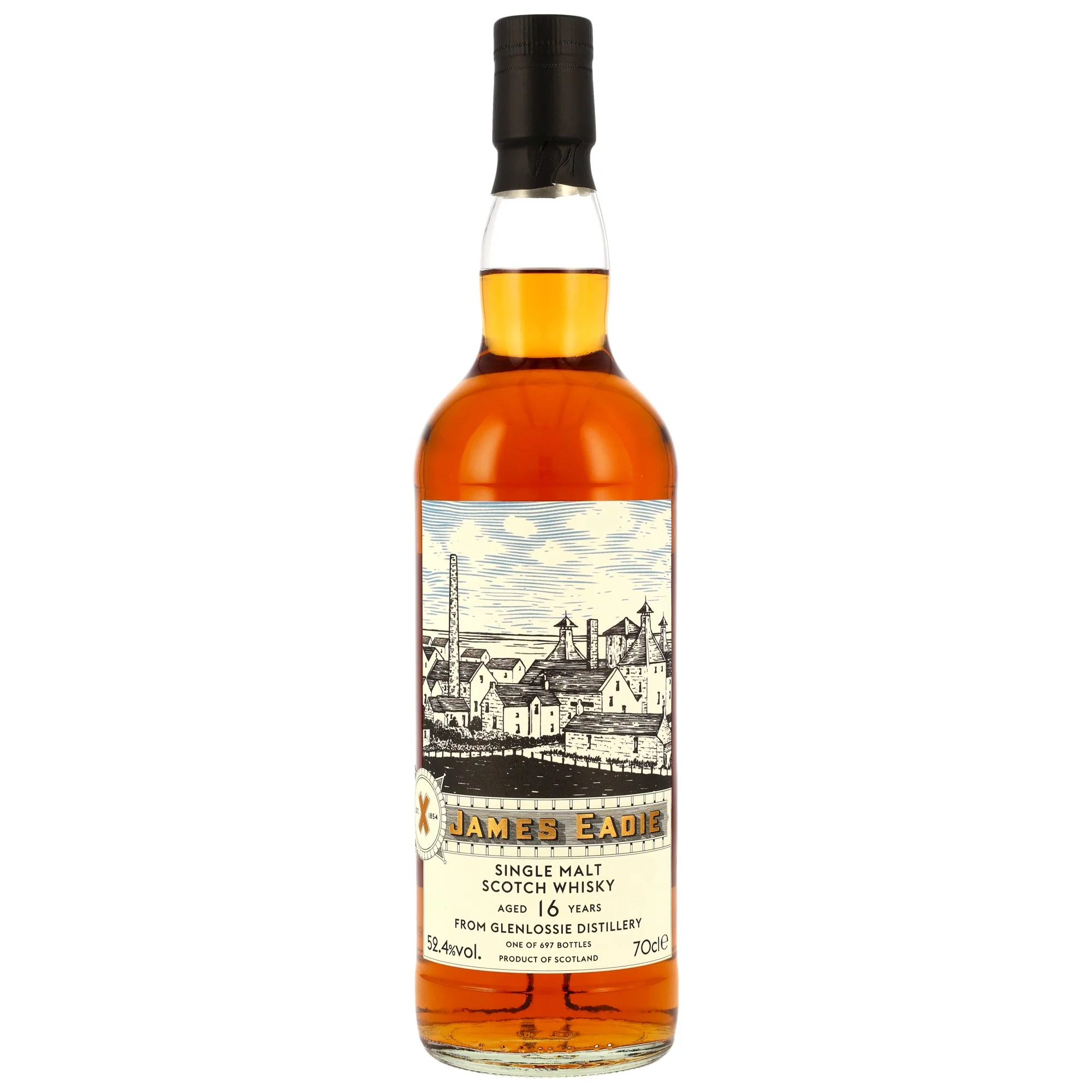 Glenlossie 16 Jahre 2009/2025 James Eadie Oloroso Butt #367510 52,4% 0,7l