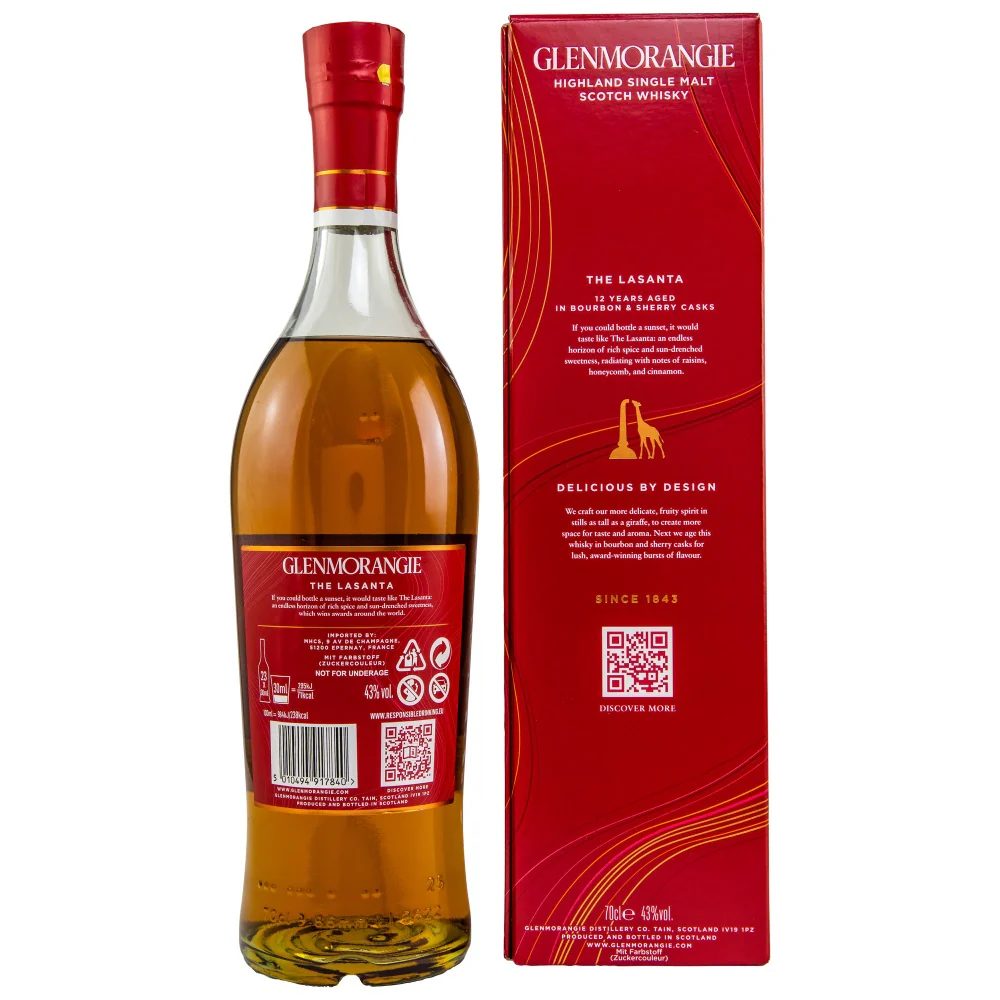 Glenmorangie 12 Jahre The Lasanta 43% 0,7l - Image 2