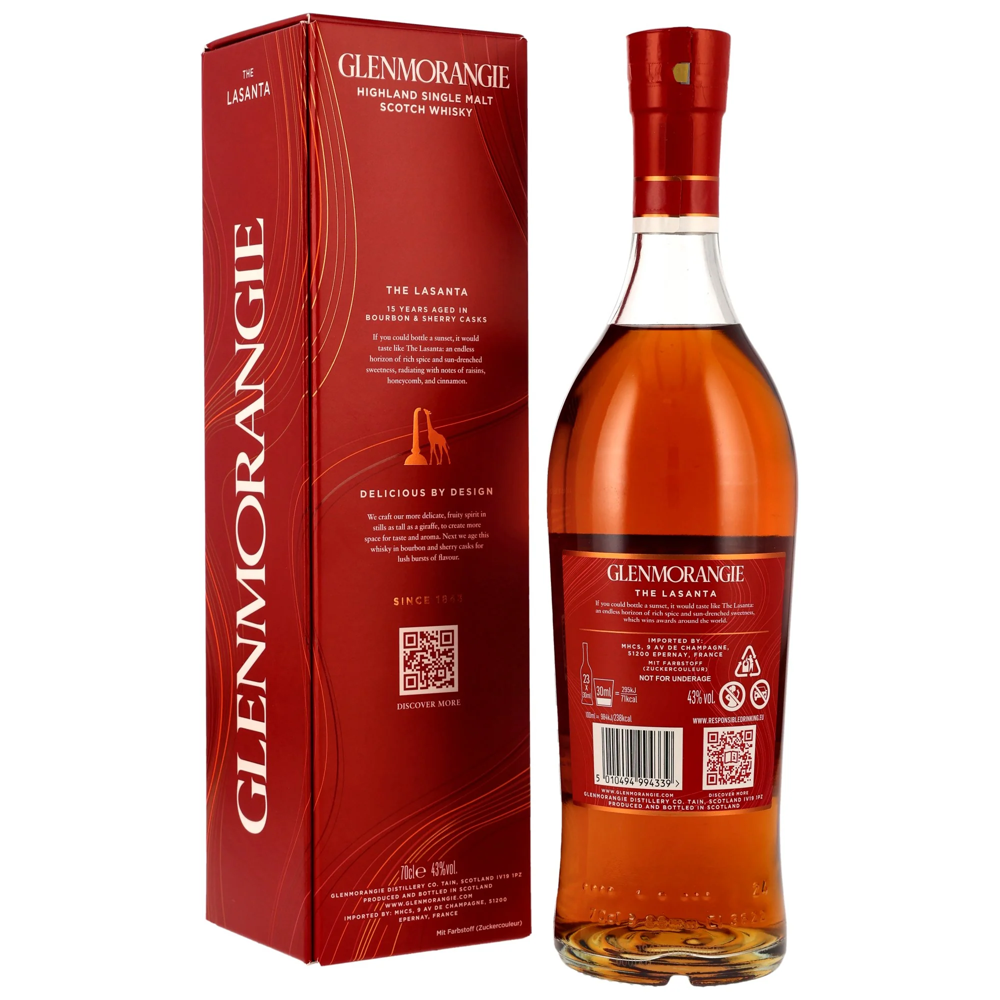 Glenmorangie 15 Jahre Lasanta 43% 0,7l - Image 2