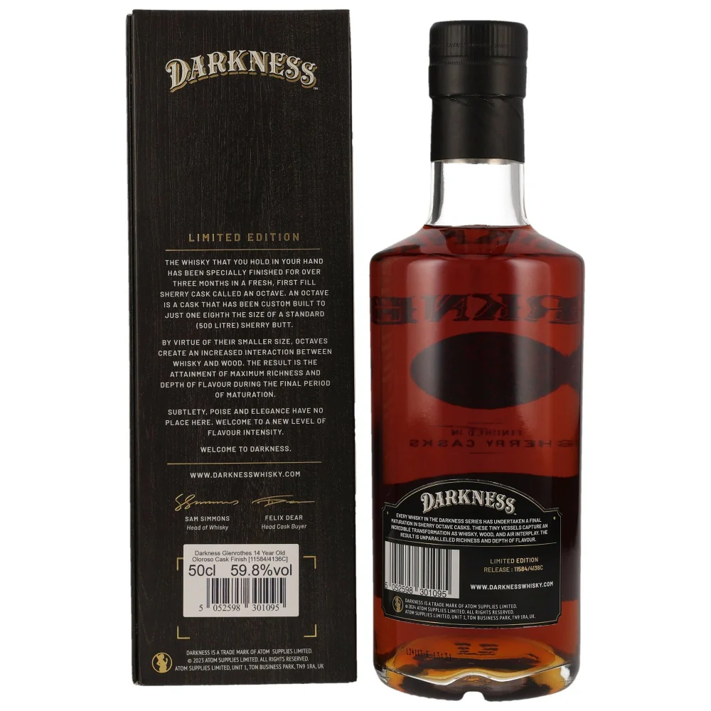 Glenrothes 14 Jahre Oloroso Cask Darkness 59,8% 0,5l - Image 2