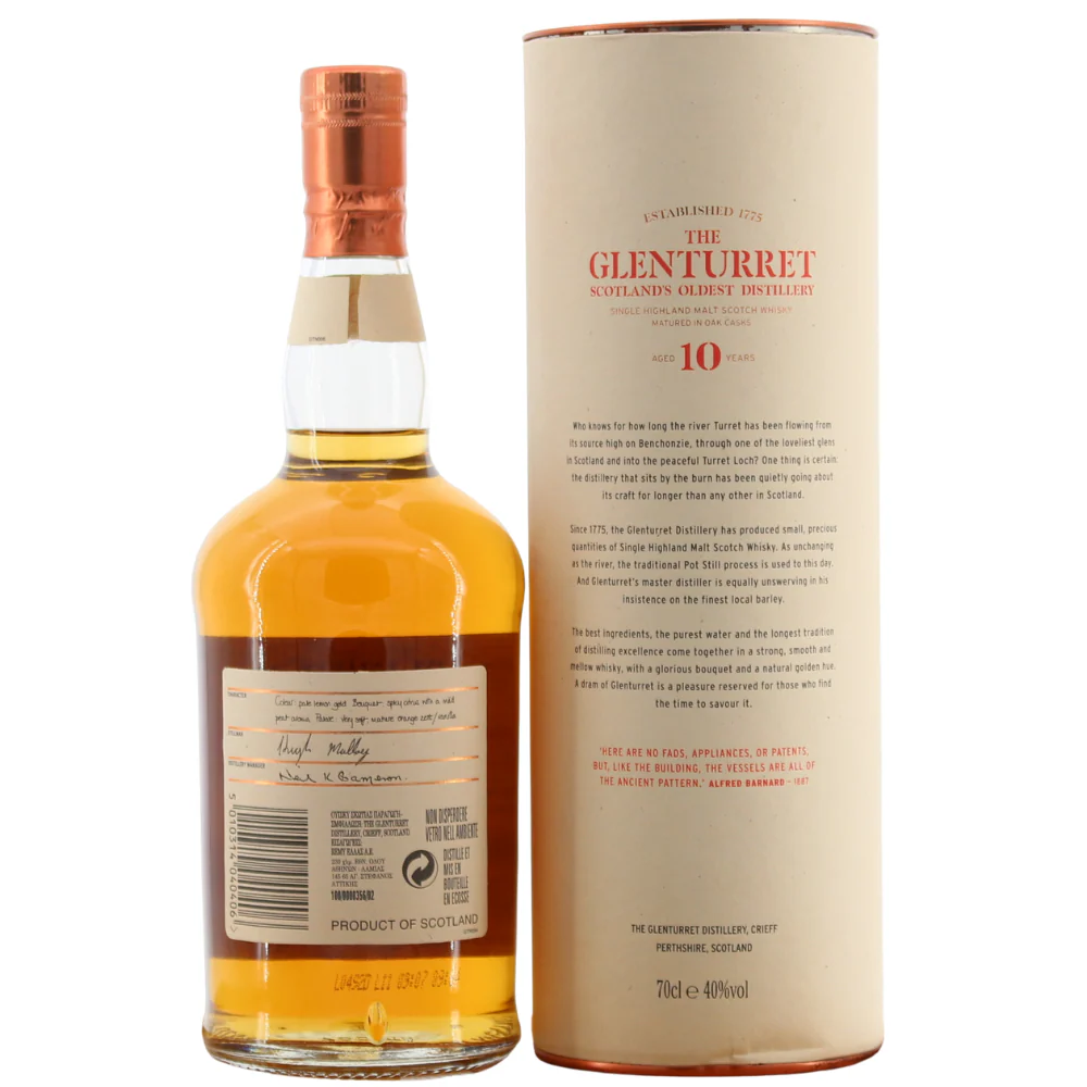 Glenturret 10 Jahre (Bottled ca. 2008) 40% 0,7l - Image 2