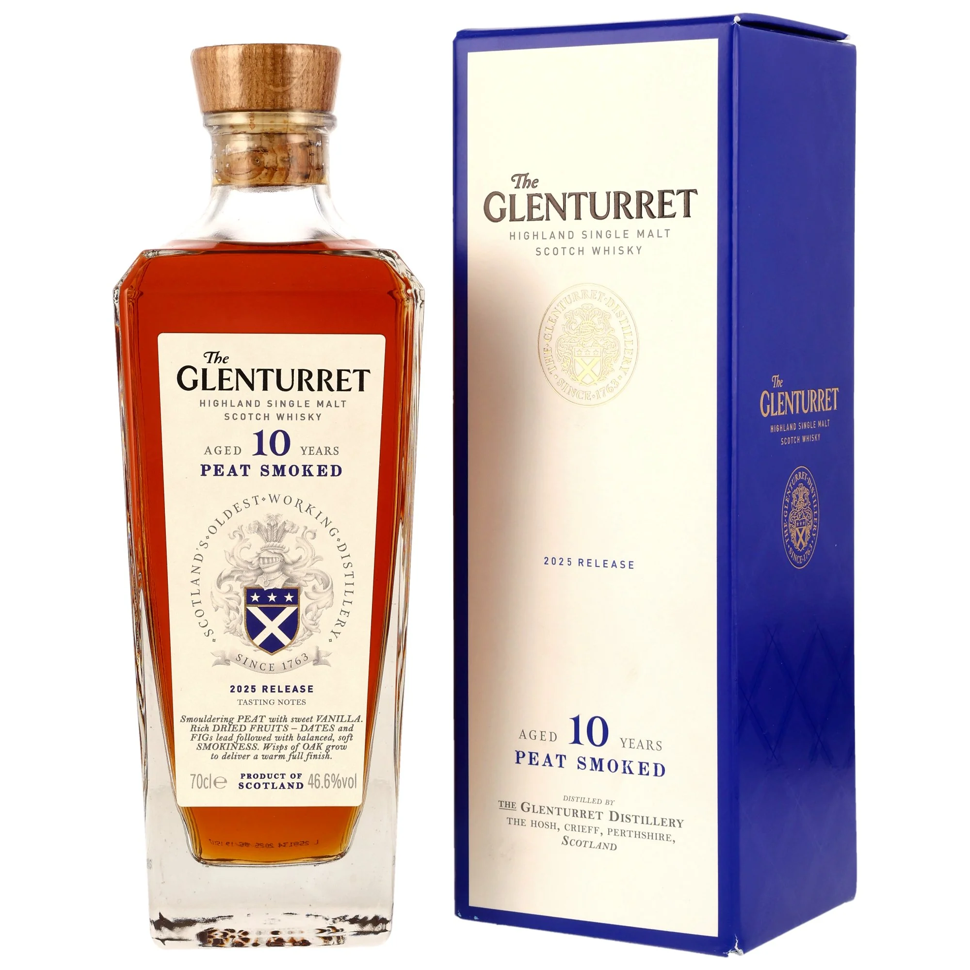 Glenturret 10 Jahre Peat Smoked 2025 Release 46,6% 0,7l