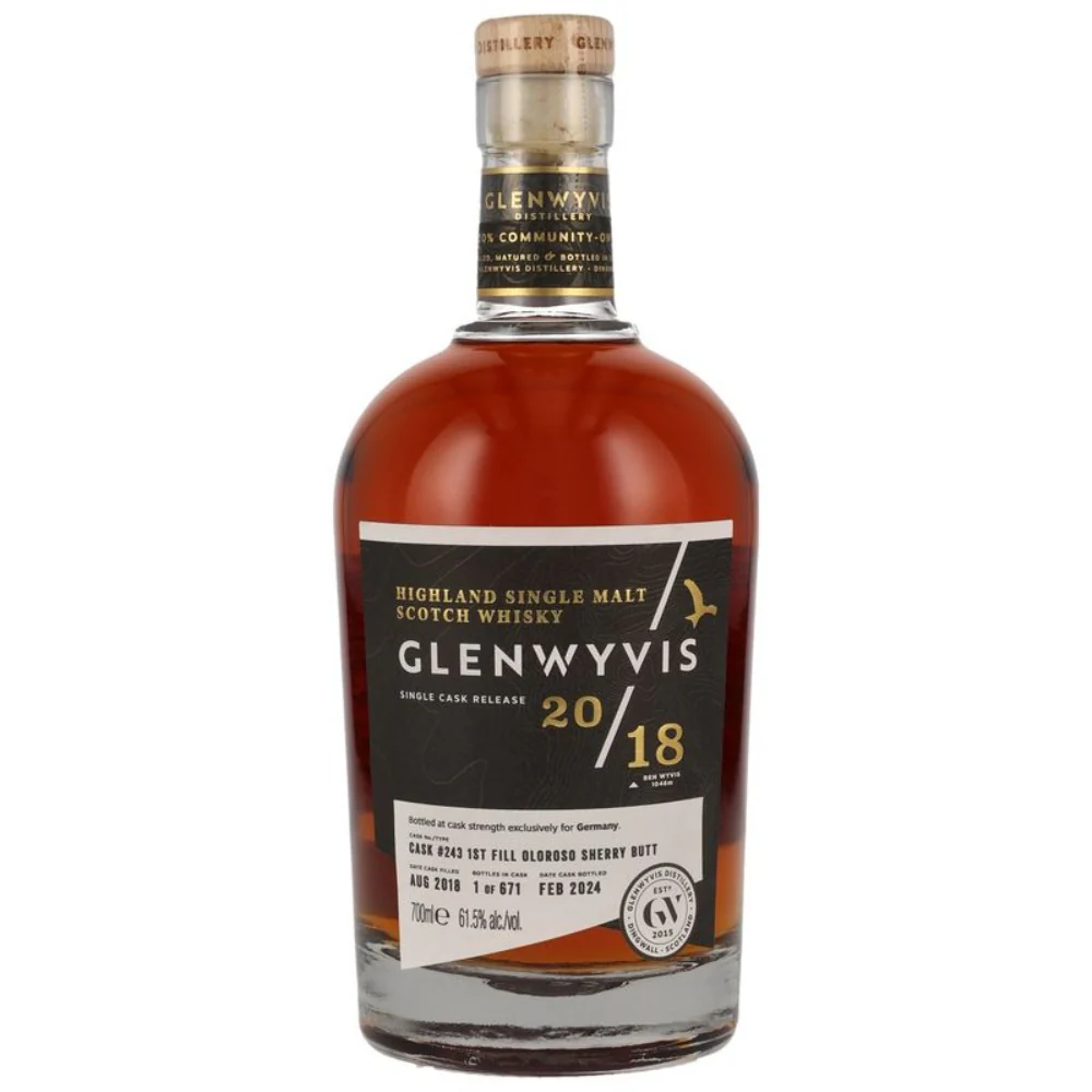 GlenWyvis 2018/2024 1st Fill Oloroso Single Cask #243 61,5% 0,7l