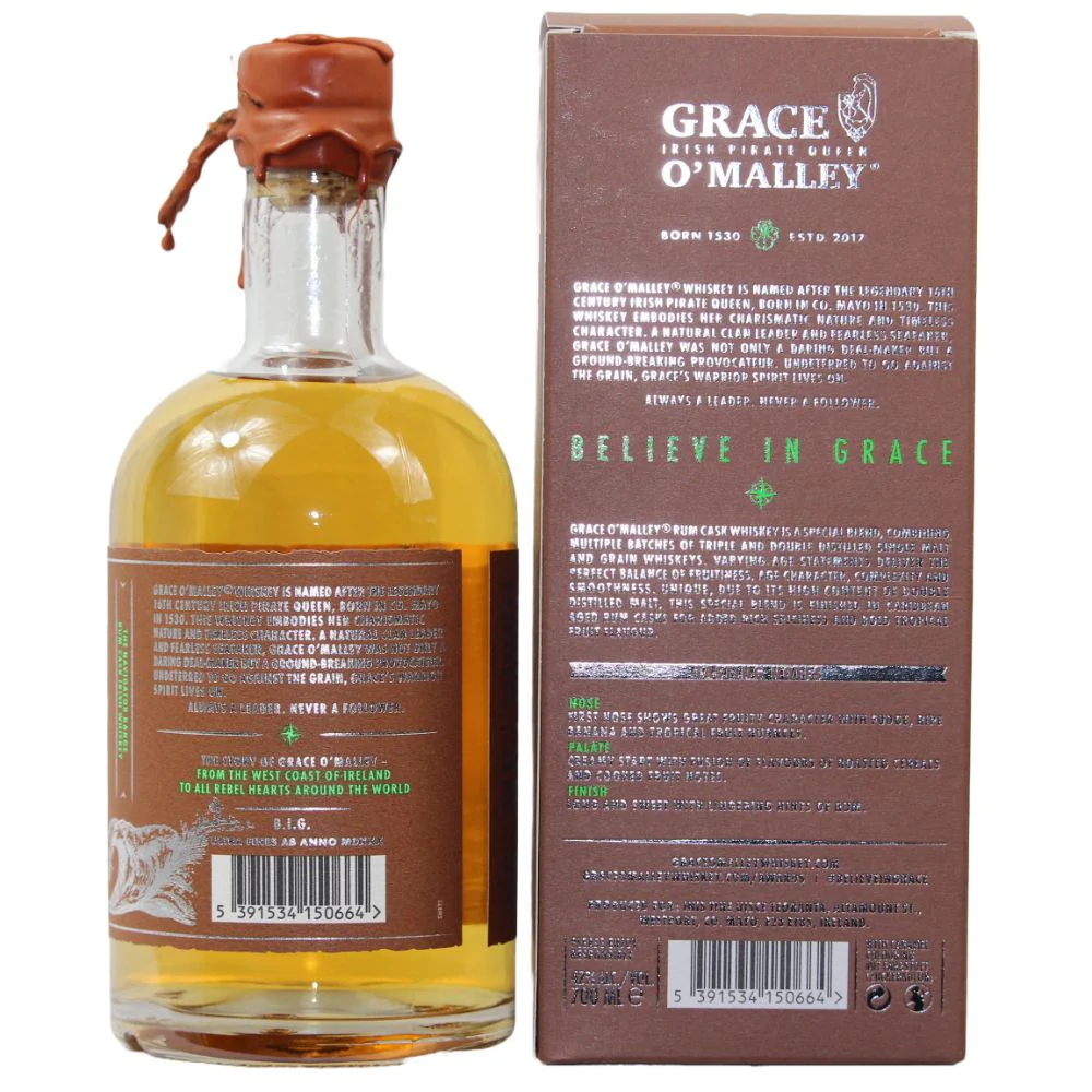 Grace O'Malley Rum Cask Irish Whiskey 42% 0,7l - Image 2