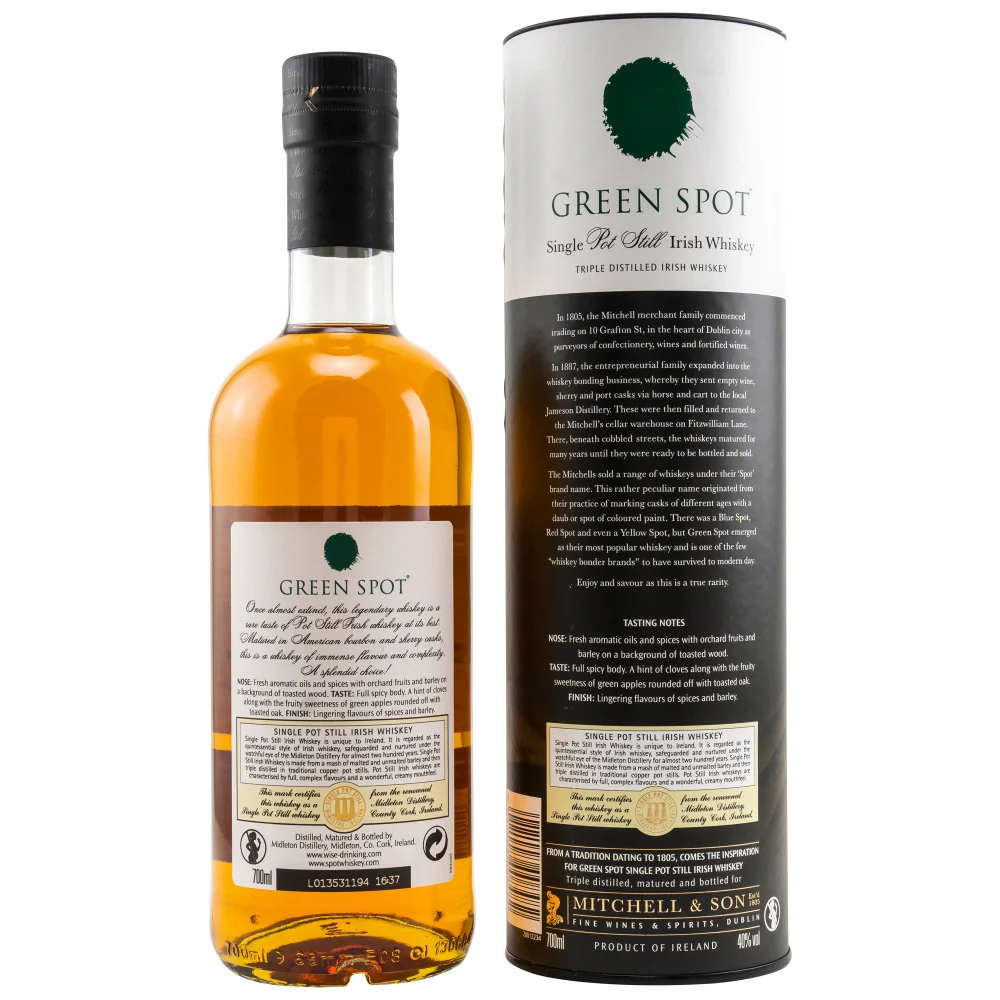 Green Spot Midleton Single Pot Still Whiskey 40% 0,7l - Image 2