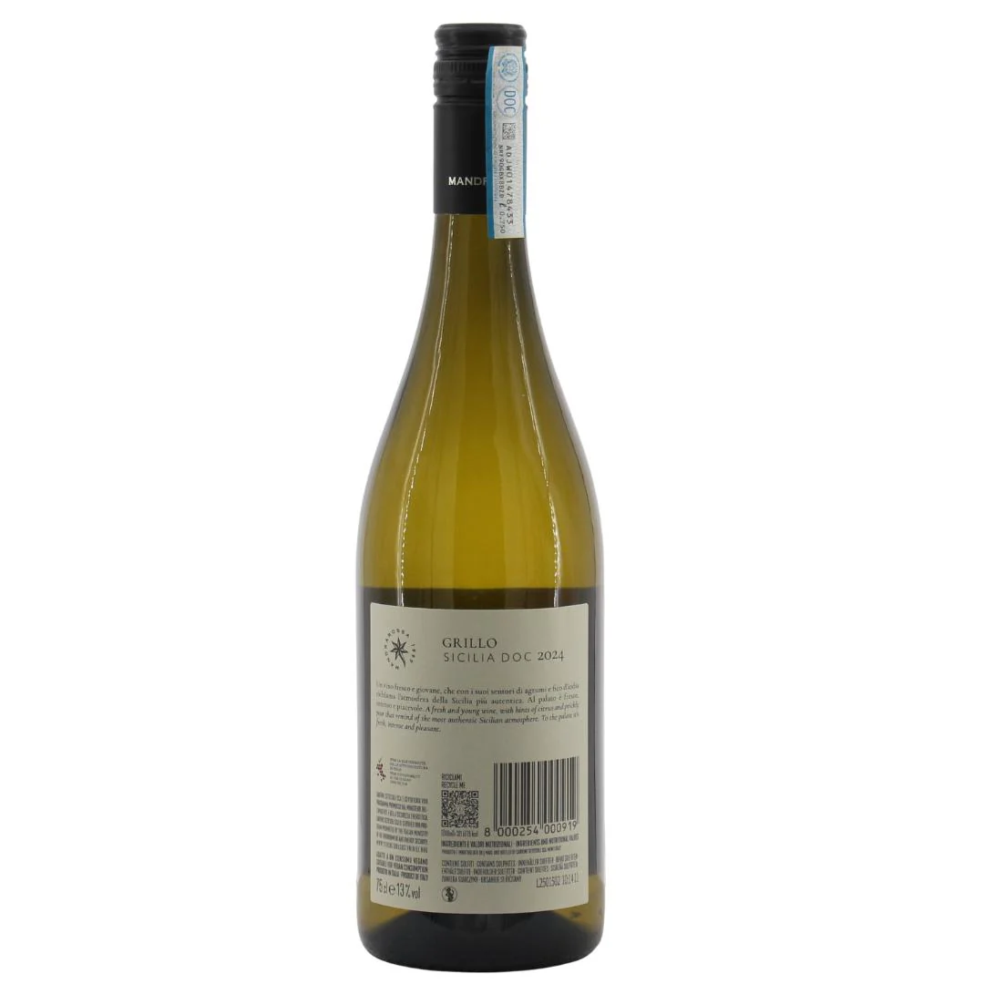 Grillo Sicilia DOC Vendemmia 2024 Mandrarossa 13% 0,75l - Image 2