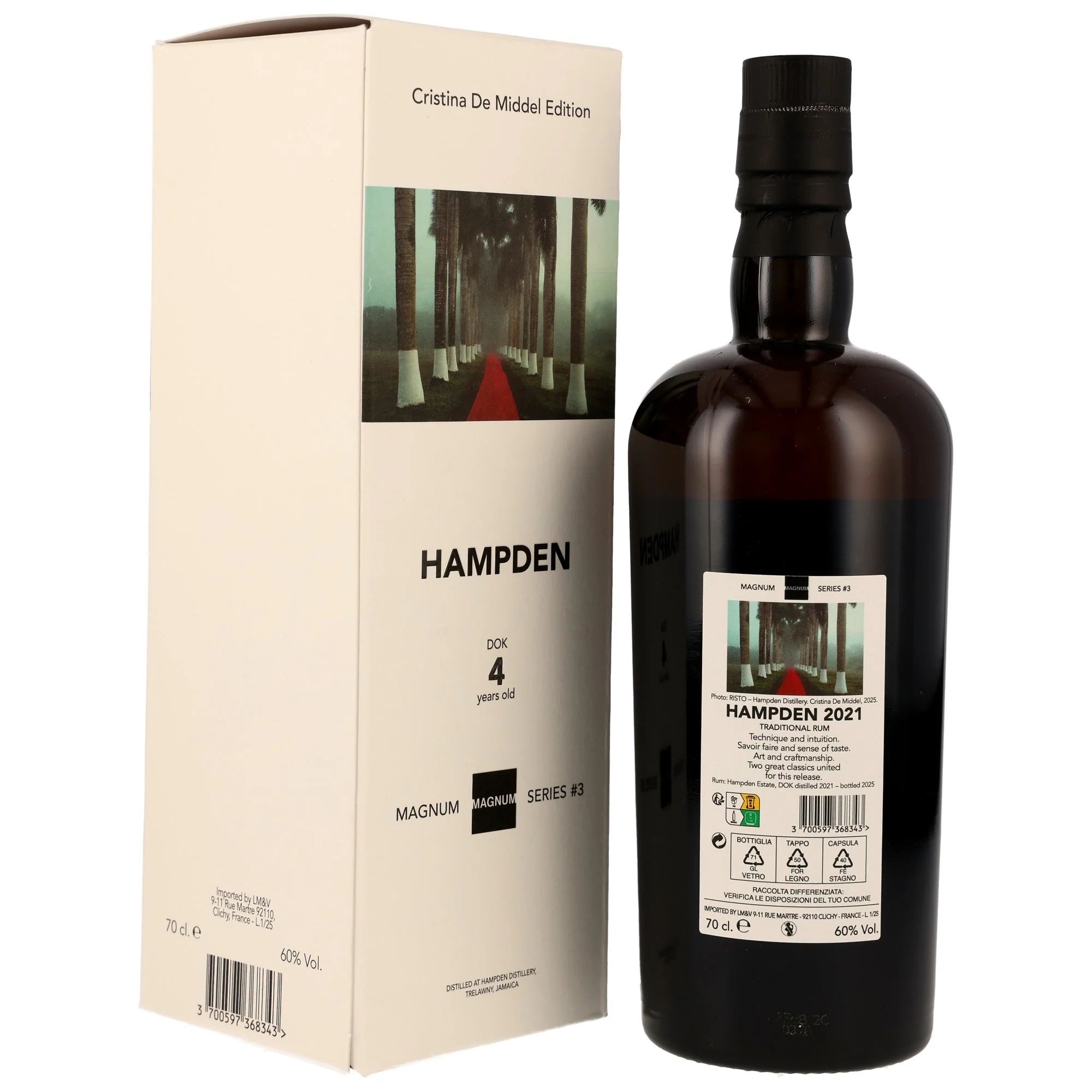 Hampden DOK 4 Jahre 2021/2025 Magnum Series#3 Jamaica Rum 60% 0,7l - Image 2