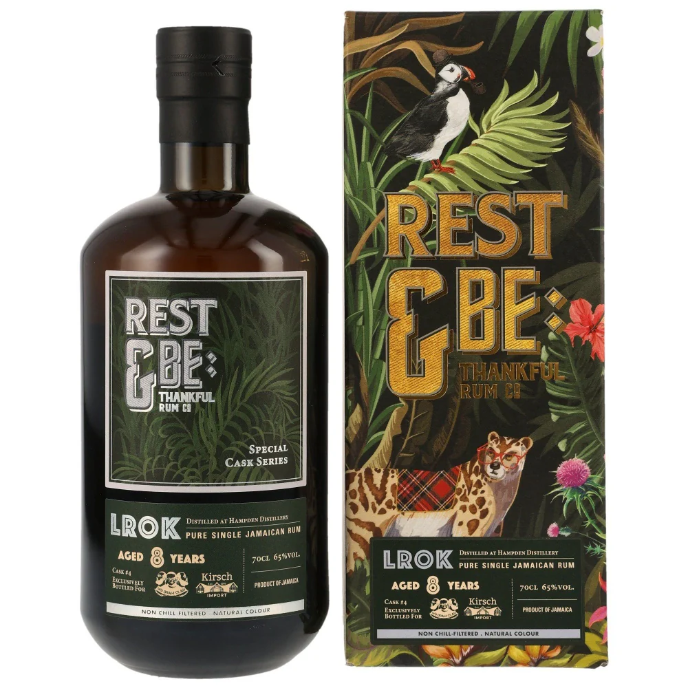 Hampden Estate LROK 8 Jahre Jamaika Rum Rest & Be Thankful Cask #4 65% 0,7l