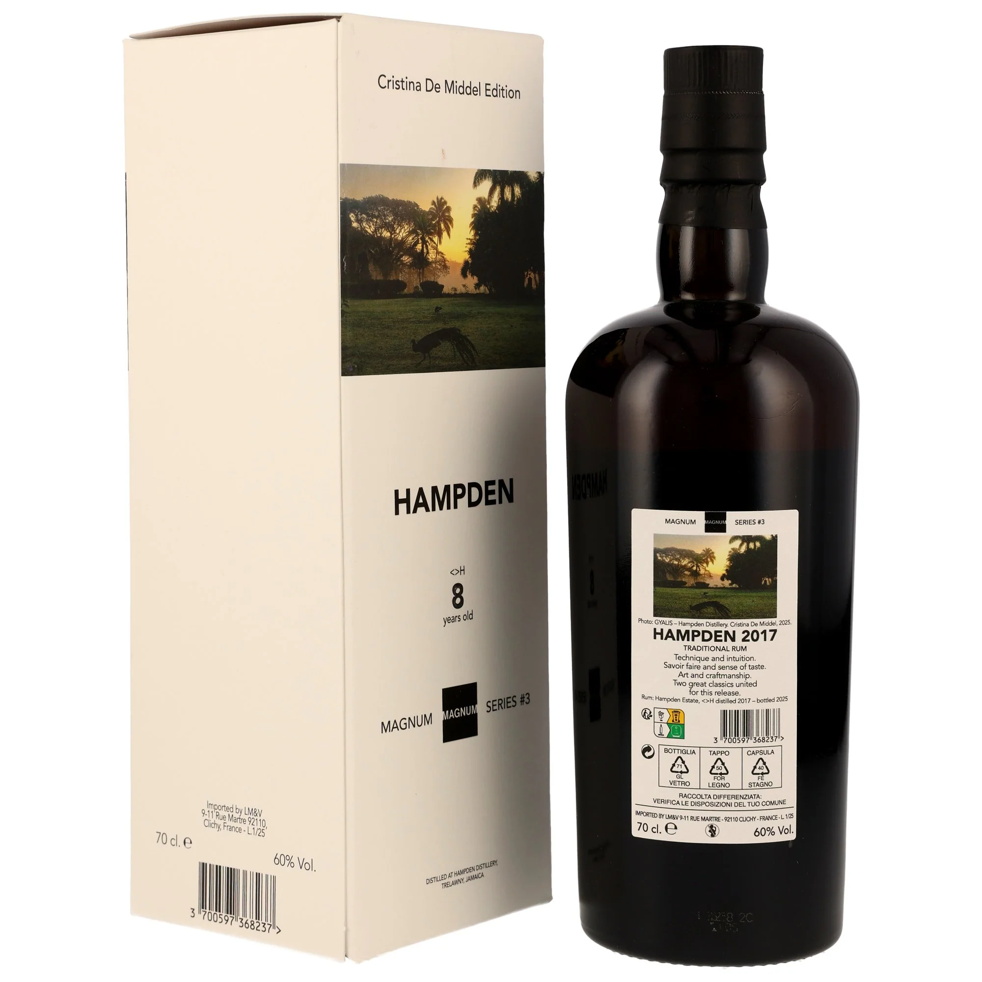 Hampden <>H 8 Jahre 2017/2025 Magnum Series#3 Jamaica Rum 60% 0,7l - Image 2