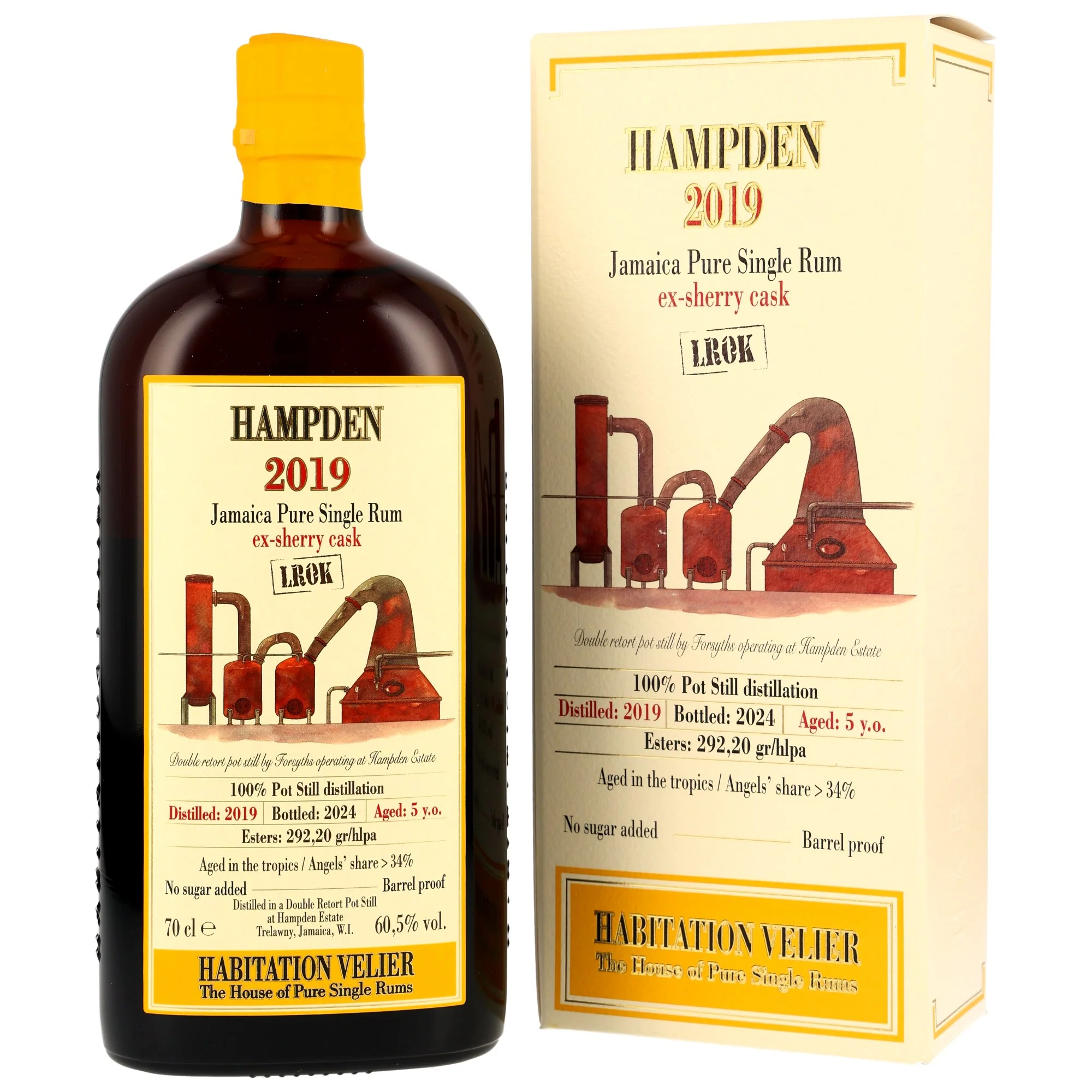 Hampden LROK 5 Jahre 2019/2024 Sherry Cask- Habitation Velier 60,5% 0,7l