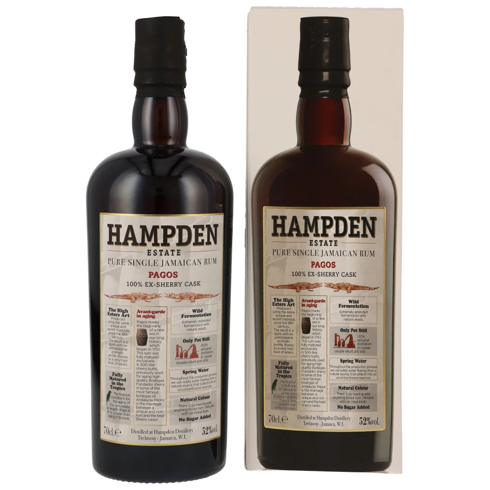 Hampden Pagos Jamaika Rum 2023 Sherry Cask 52% 0,7l