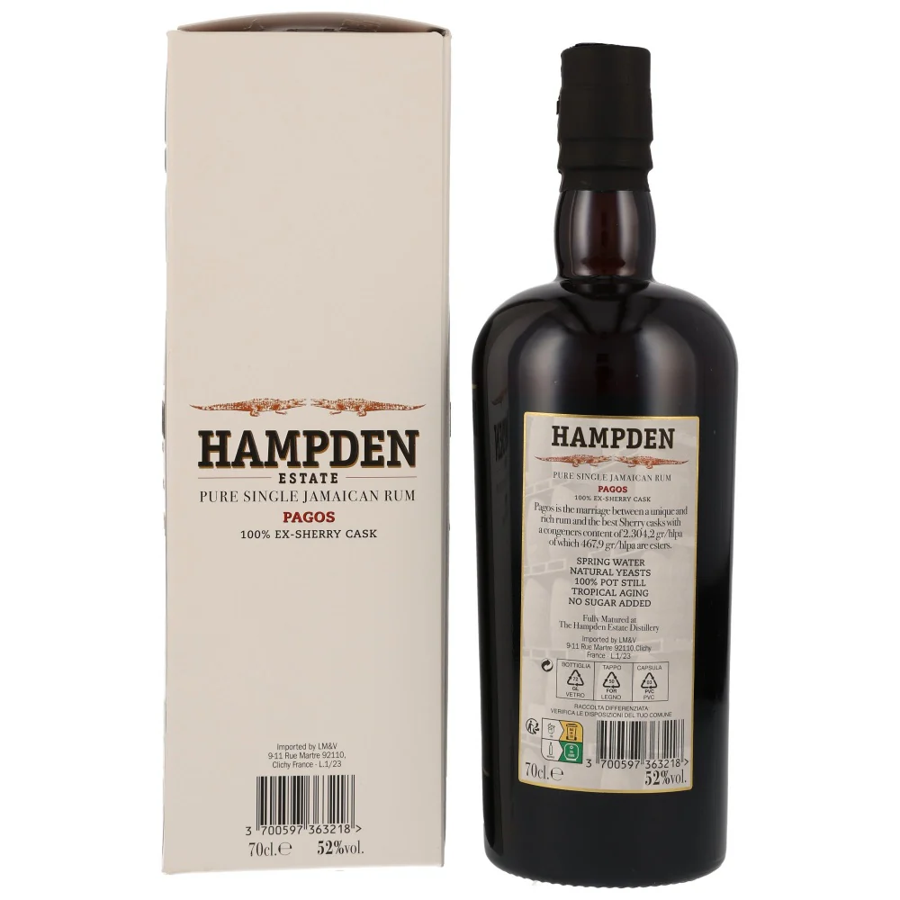 Hampden Pagos Jamaika Rum 2023 Sherry Cask 52% 0,7l - Image 2