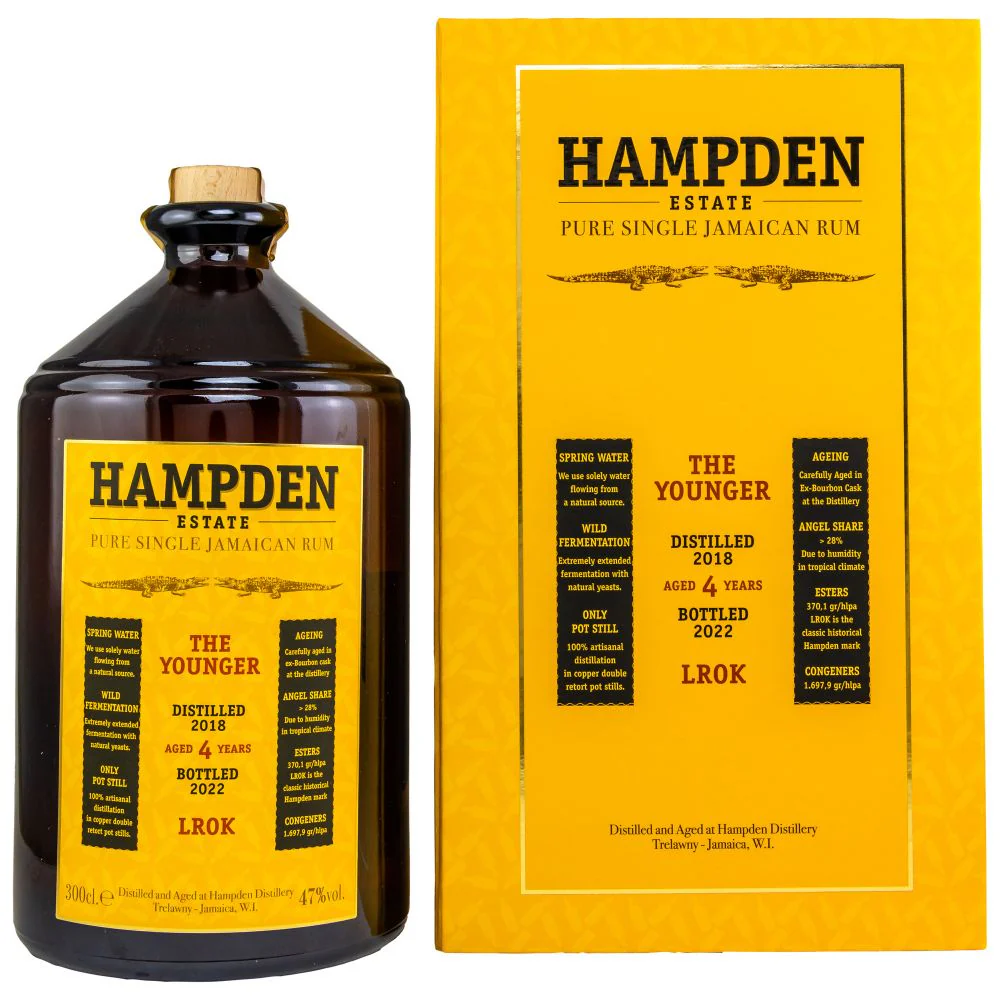 Hampden The Younger 4 Jahre LROK Jamaica Rum 47% 3l