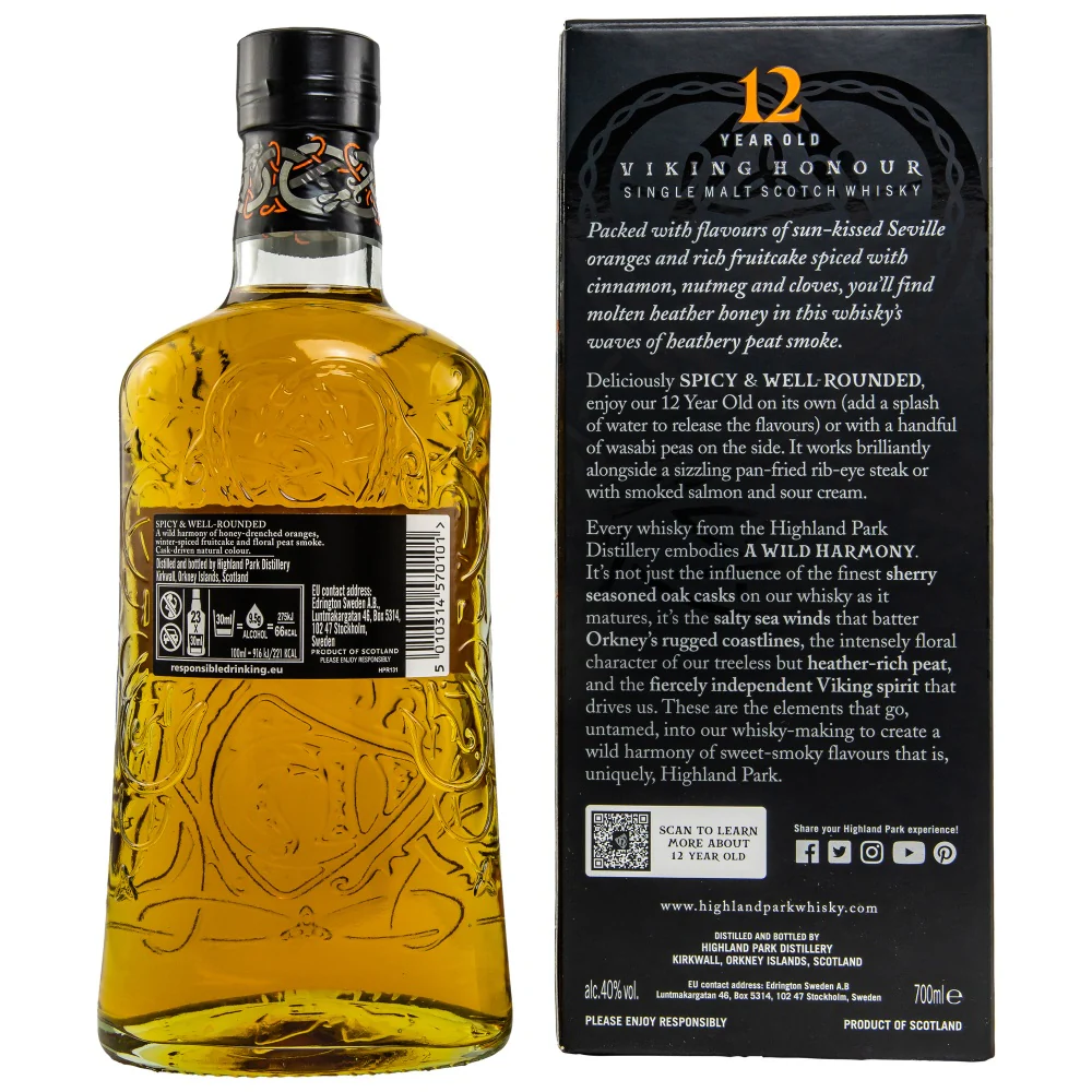 Highland Park 12 Jahre Viking Honour 40% 0,7l - Image 2