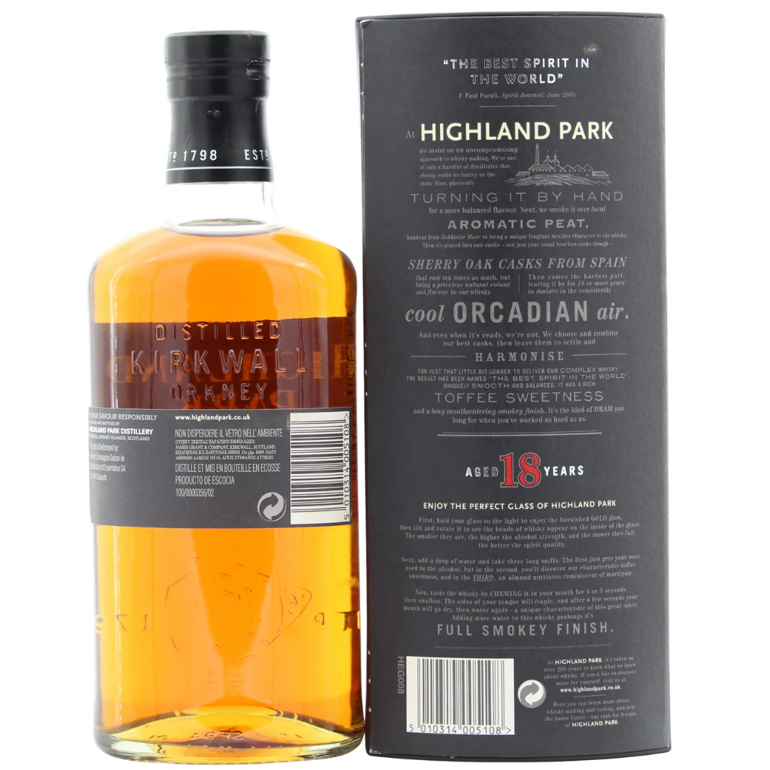 Highland Park 18 Jahre (Bottled ca. 2010) 43% 0,7l - Image 2
