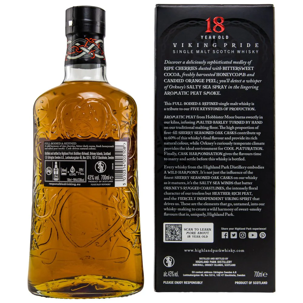 Highland Park 18 Jahre Viking Pride 43% 0,7l - Image 2
